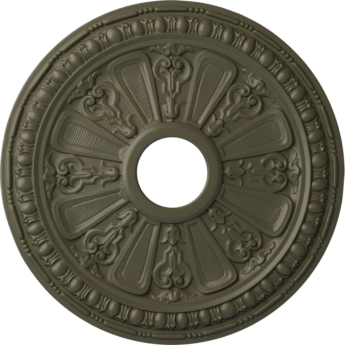 Ekena Millwork CM18RAWHF Raymond 18.125-in W x 18.125-in L Painted Witch Hazel Polyurethane Whole Ceiling Medallion