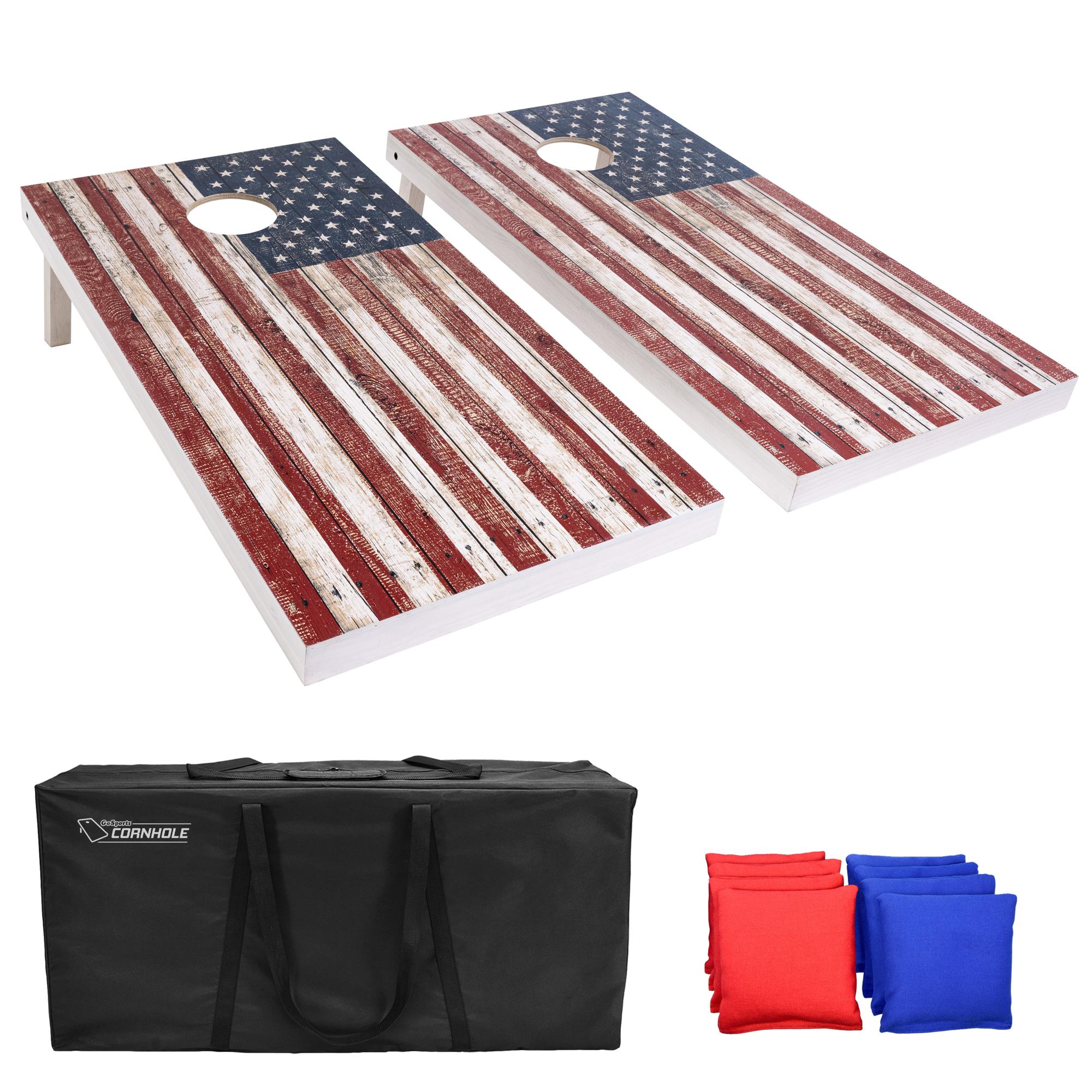 GoSports 815898026601 Outdoor Wood Corn hole with Case