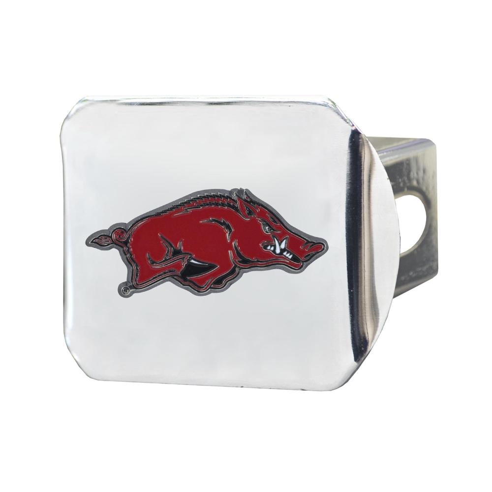 FANMATS Arkansas Razorbacks NCAA Chrome Color Hitch Hitch Cover in the ...