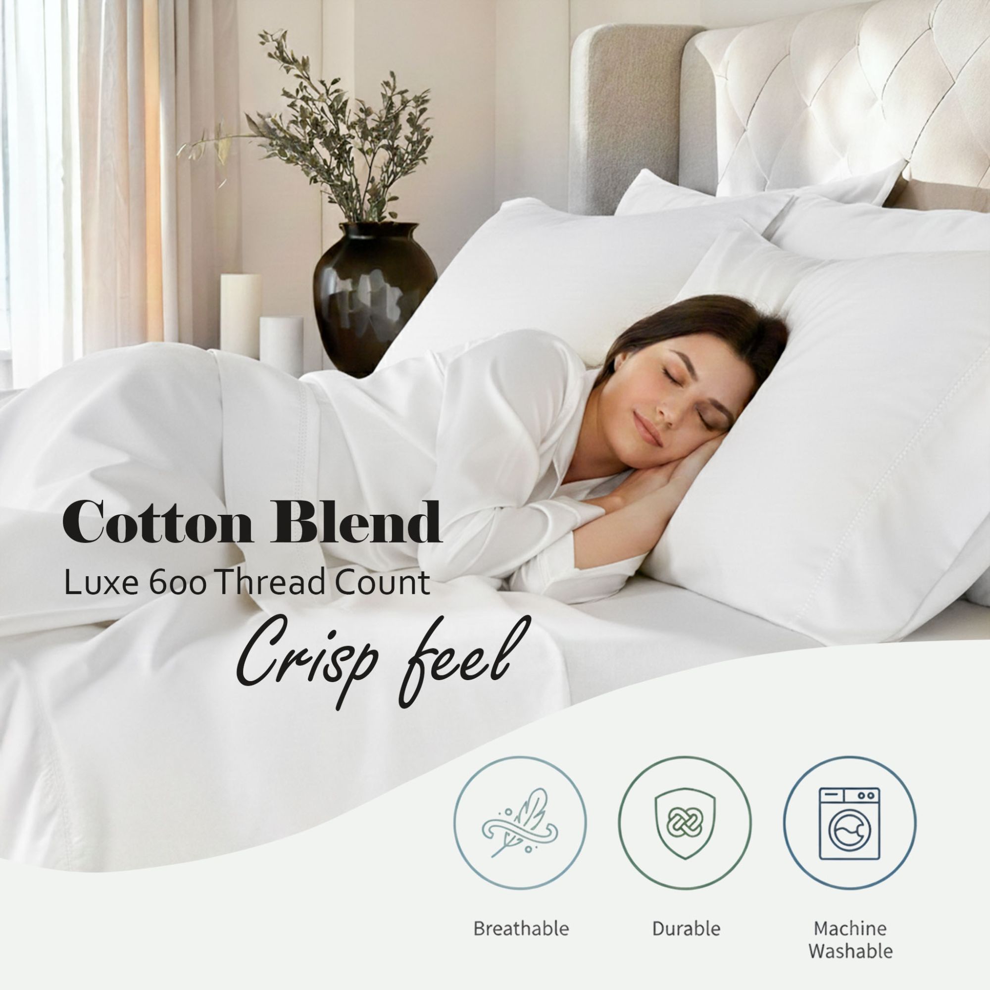 Superior CR600QNSH PDWH Sheet-Sets - View #5