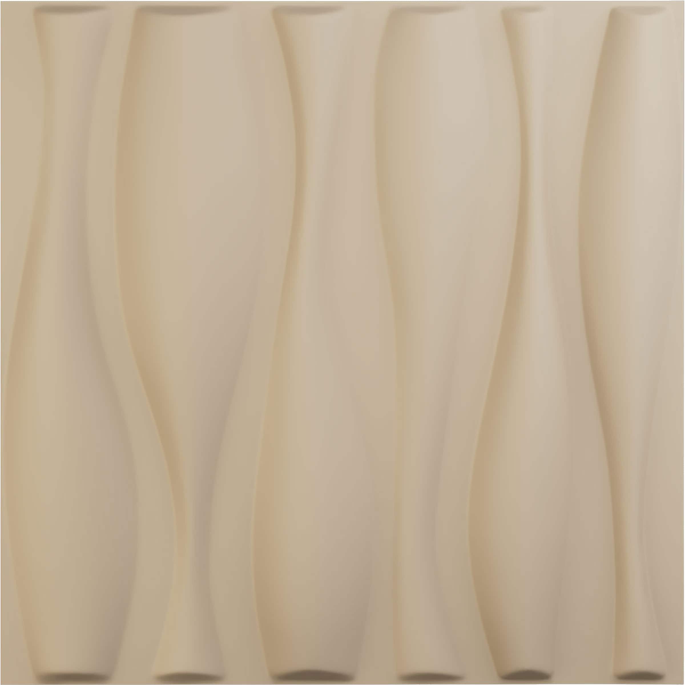 Ekena Millwork WP20X20FAGBE 19-5/8-in x 19-5/8-in Embossed Paintable/Stainable Brown/Tan PVC Abstract Wall Panel ( 2.67-sq ft )