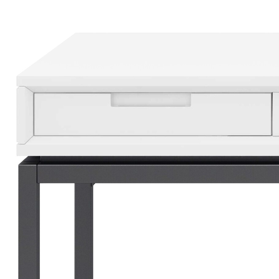 Simpli Home Banting Wide Desk in White