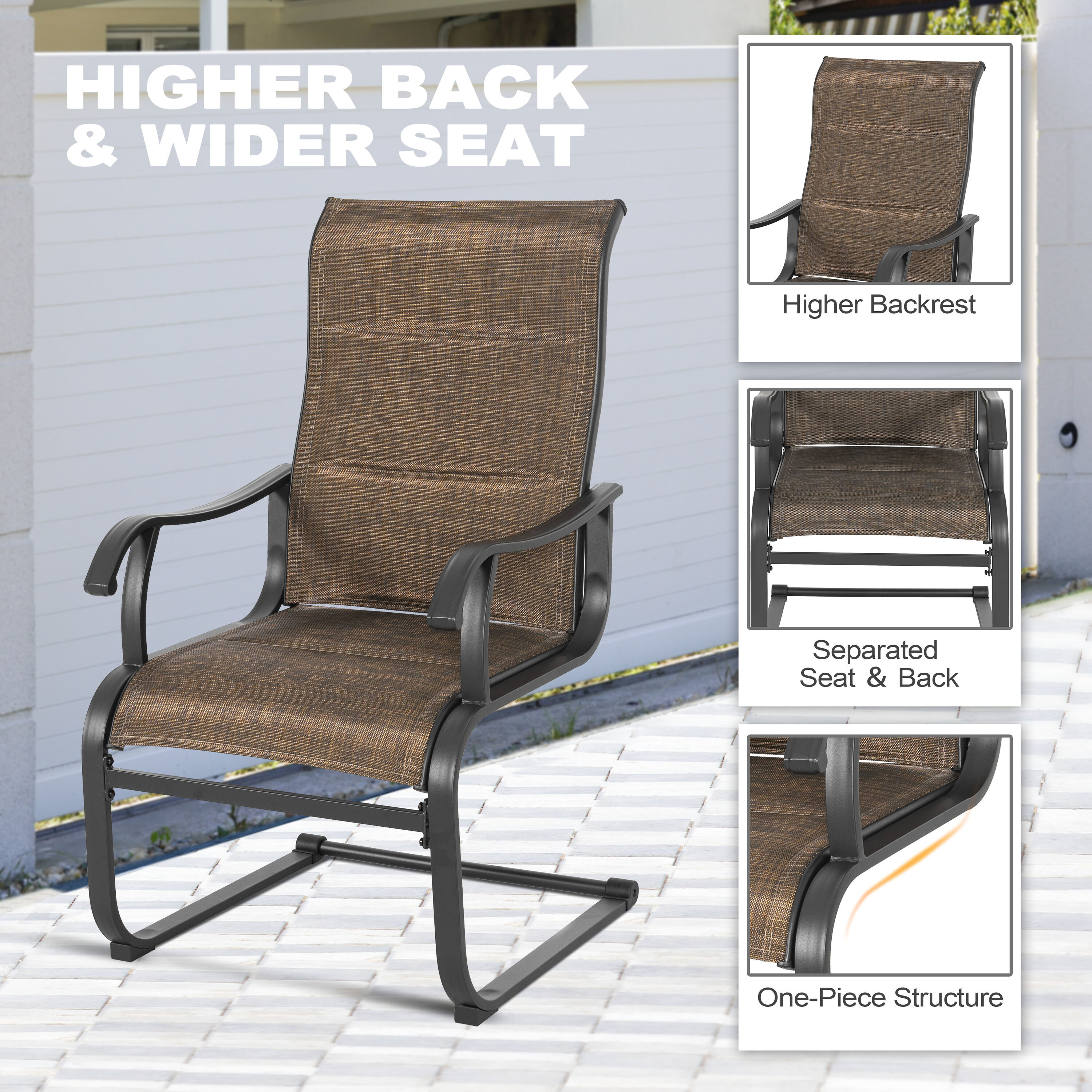 Nuu Garden SD006BN-T2BK Patio-Dining-Sets - View #3
