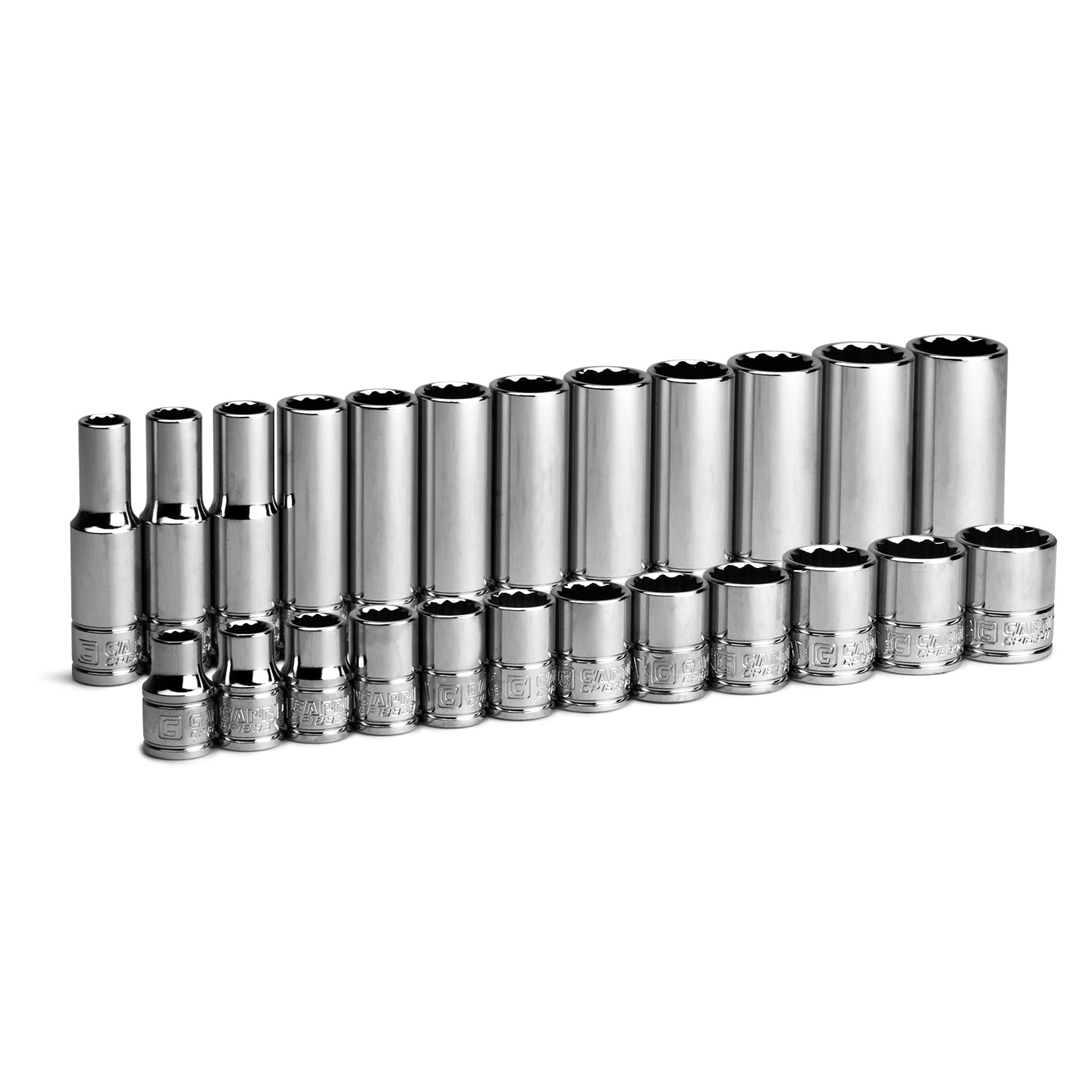 Capri Tools CP16300-24MSD 3/8-in Drive Metric Shallow/Deep Socket Set 29 -Pieces