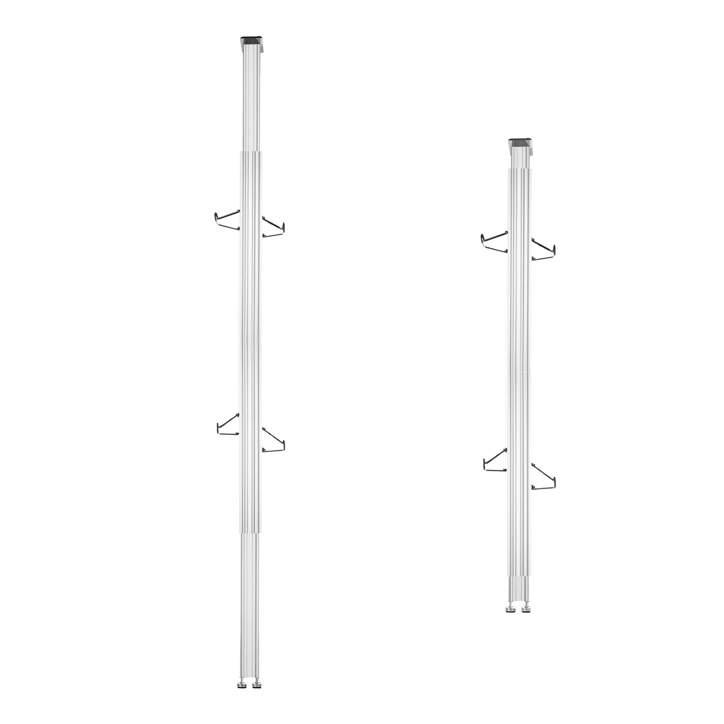 Aluminum Floor-to-Ceiling Bike Storage Rack for Two Bicycles