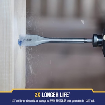 IRWIN SPEEDBOR Standard Length 13/16-in Woodboring Spade Drill Bit IRWIN SPEEDBOR Standard Length 13/16-in Woodboring Spade Drill Bit