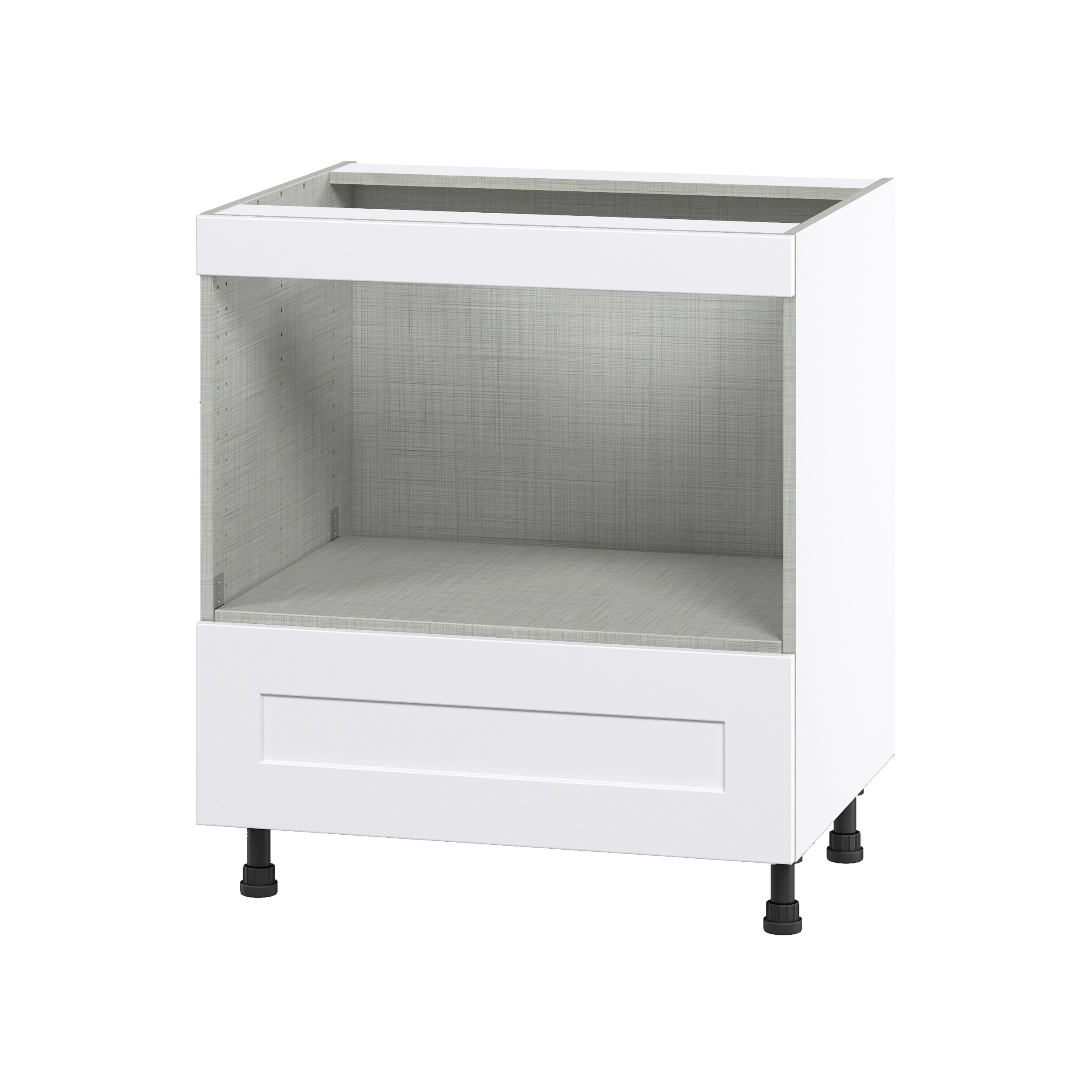Hugo&Borg DSBMW30-JO Jolie 30-in W x 34.5-in H x 24-in D Warm White Drawer Base Fully assembled Cabinet Shaker)