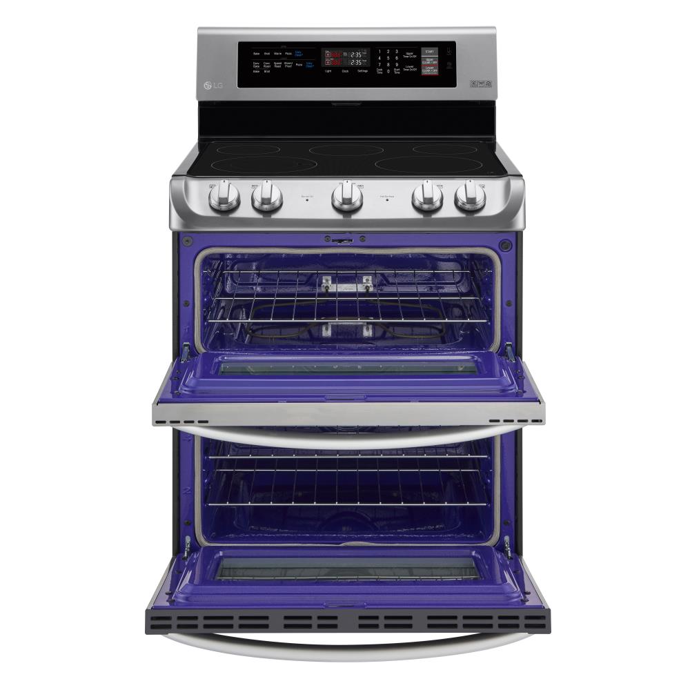 lowes double oven slide in range