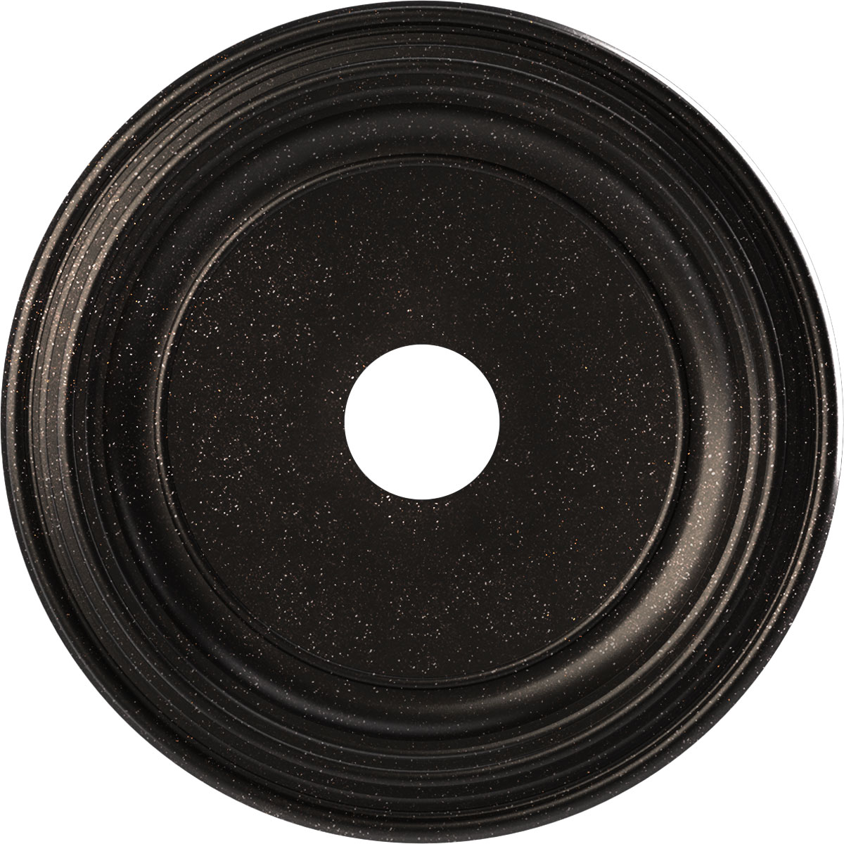 Ekena Millwork CMP19TRAMC Traditional Thermoformed 19-in W x 19-in L Traditional Painted Textured Metallic Moonlight Copper PVC Whole Ceiling Medallion