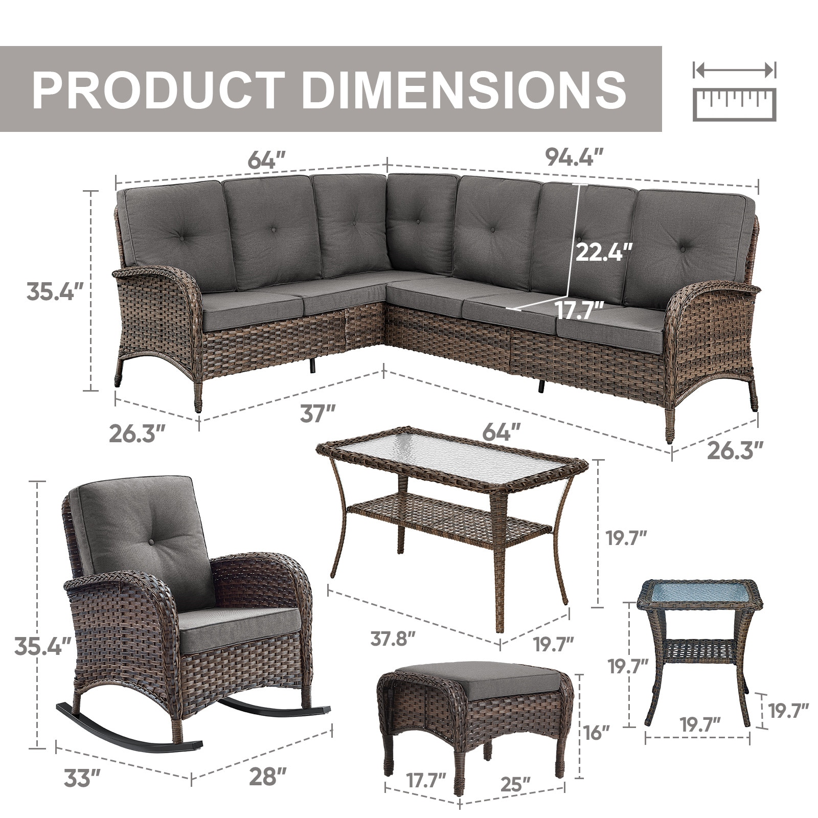 Rilyson FS13050116086-3 Patio-Conversation-Sets - View #13