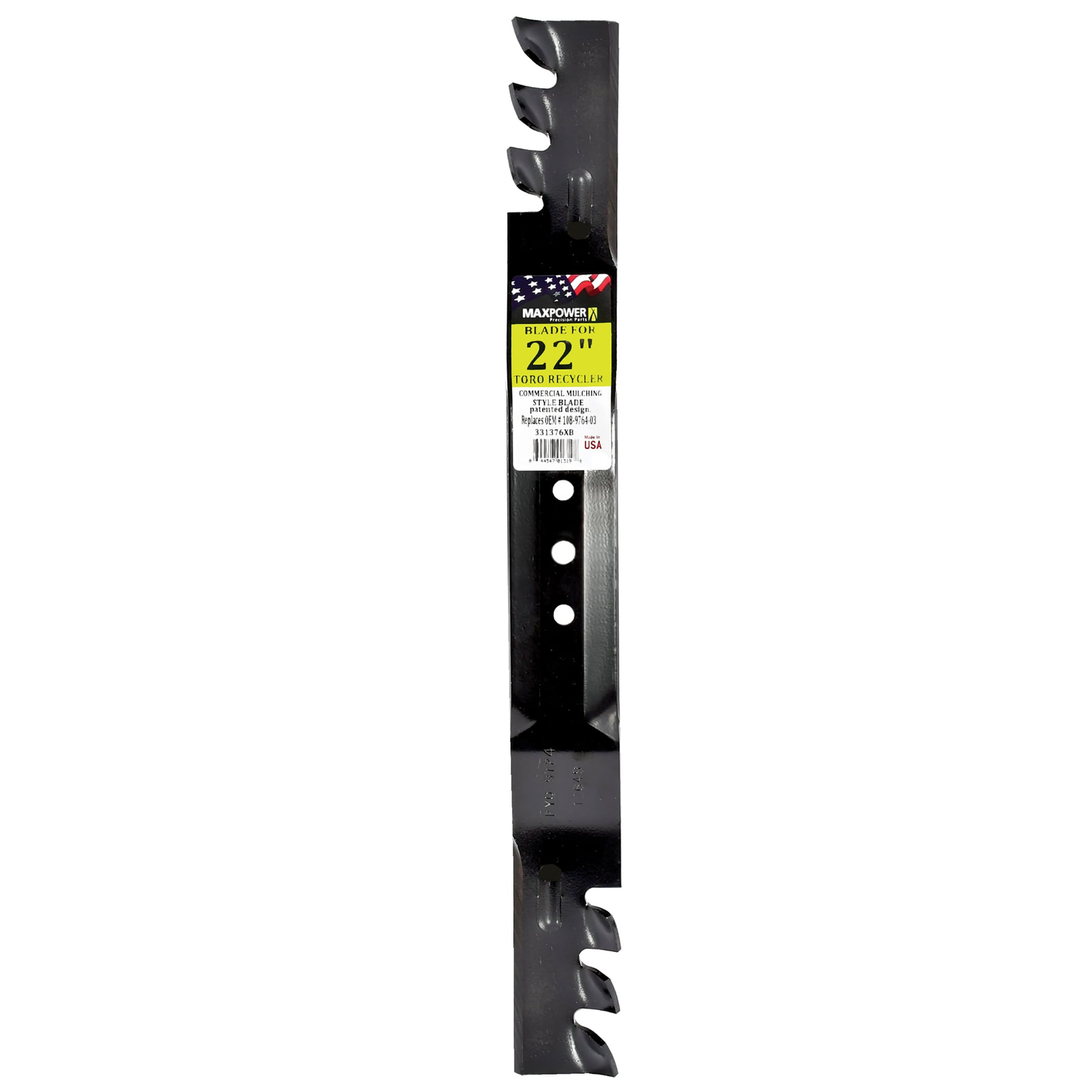 MaxPower 22-in Deck Mulching Mower Blade for Walk-behind Mowers in the Lawn  Mower Blades department at