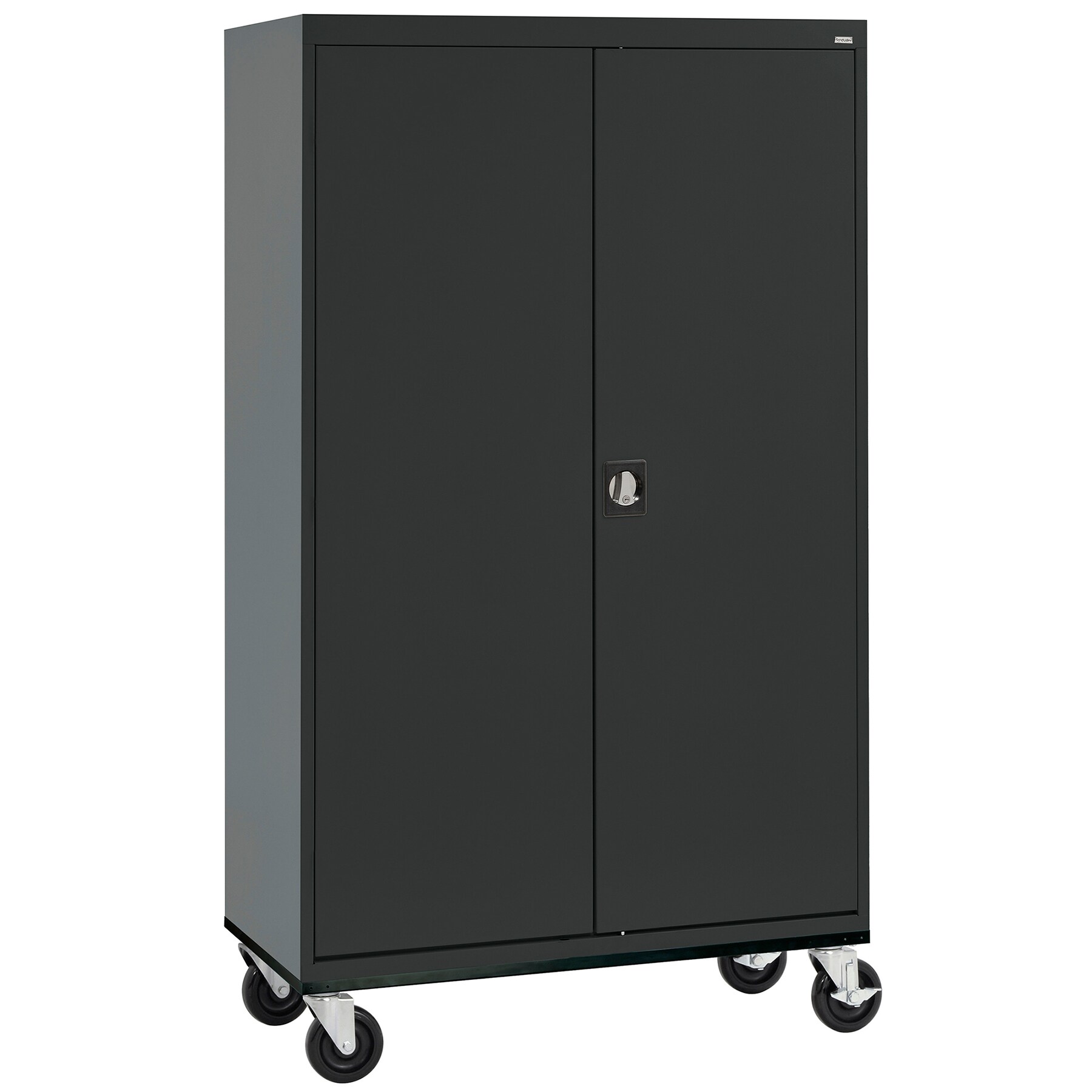 Sandusky TA4R462472-09 46-Inches W x 78-Inches H x 24-Inches D Freestanding Steel Garage Cabinet in Black