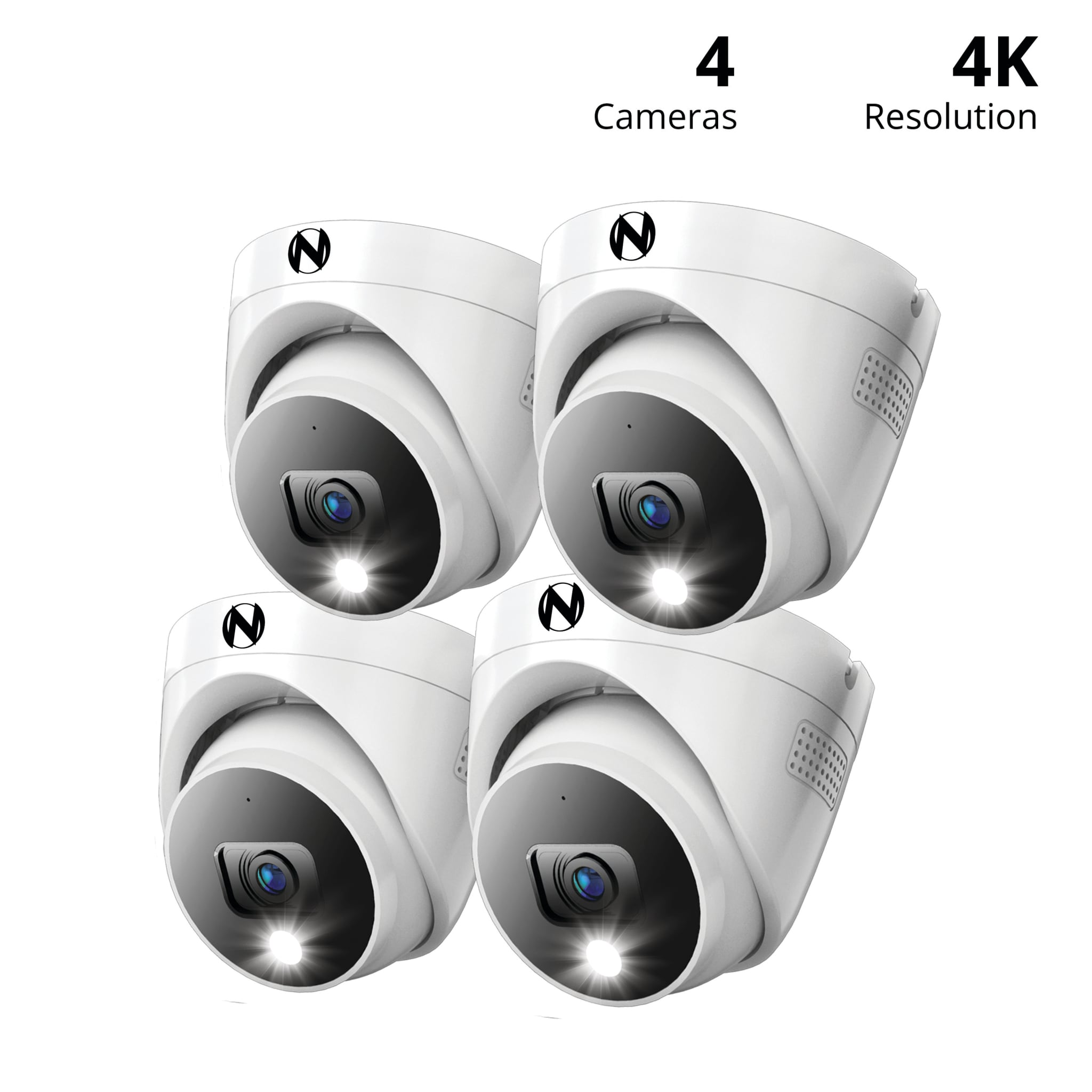 Night Owl FTD8 Indoor/Outdoor 4-Camera Hardwired Spotlight Security Camera System CAM-4PK-FTD8DM-B Sansujyuku sansujyuku.com