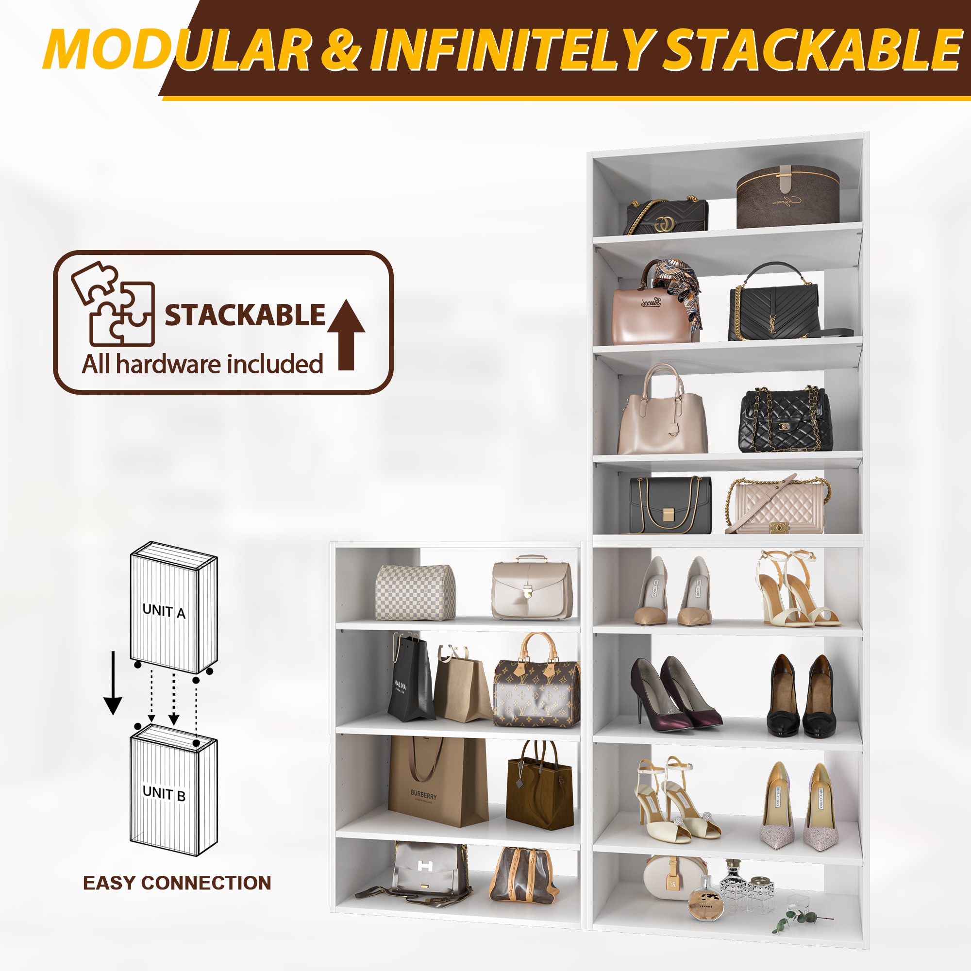 LUXEYARD LO-MODEL2-31-ZJL Wood-Closet-Kits - View #7