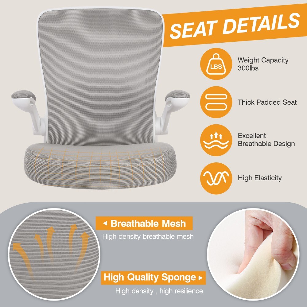 Dowan 918W-Z-GREY Office-Chairs - View #10