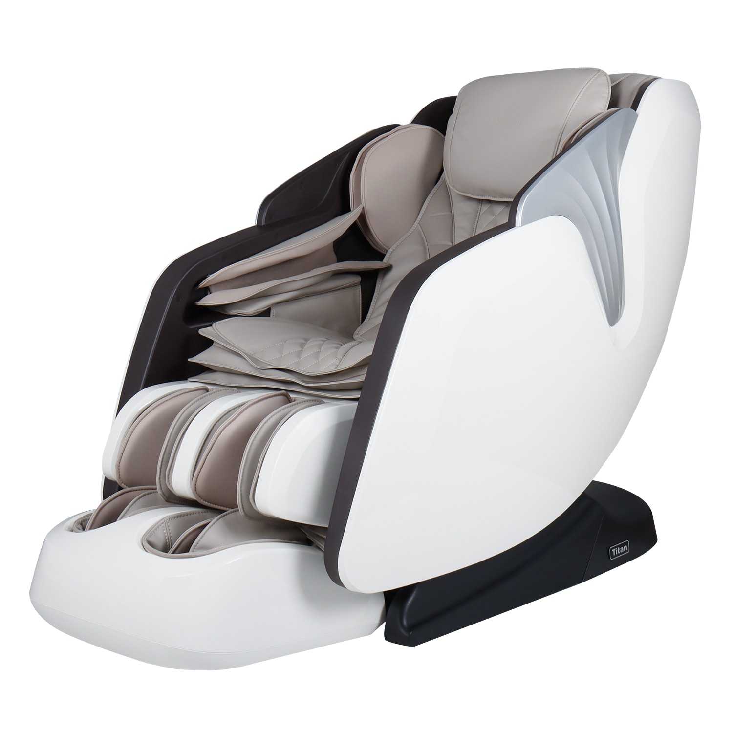 Osaki AURORATA AURORA Taupe Faux leather Upholstered Powered Reclining Zero Gravity Massage chair