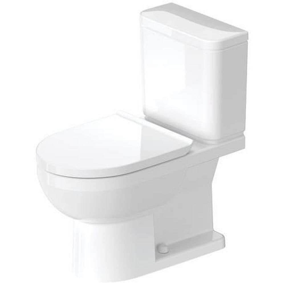 Duravit D4061500 No.1 Two-Piece 1.28 Single Flush Elongated Toilet in White (Seat Included)
