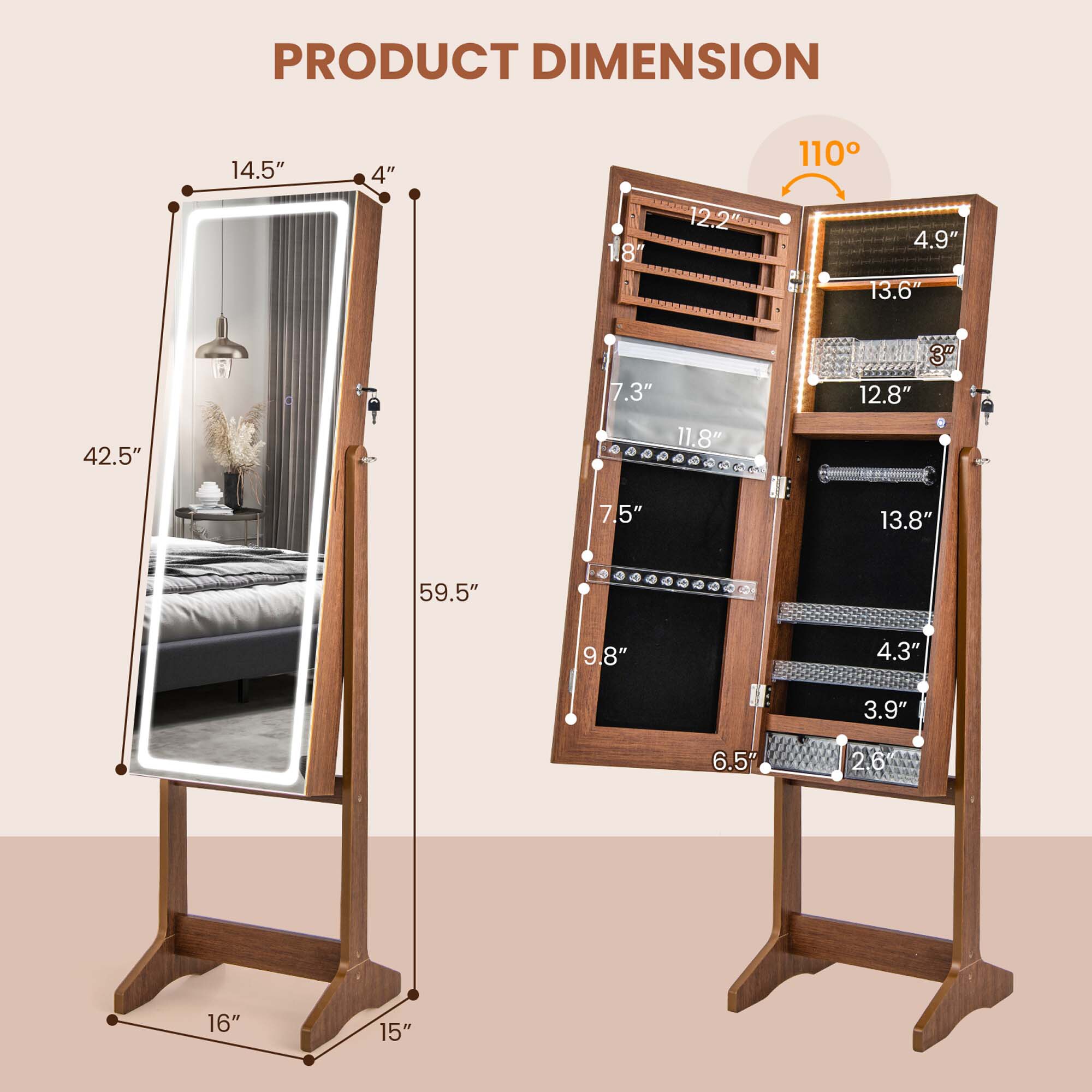 Goplus LWS00475 Jewelry-Organization - View #2