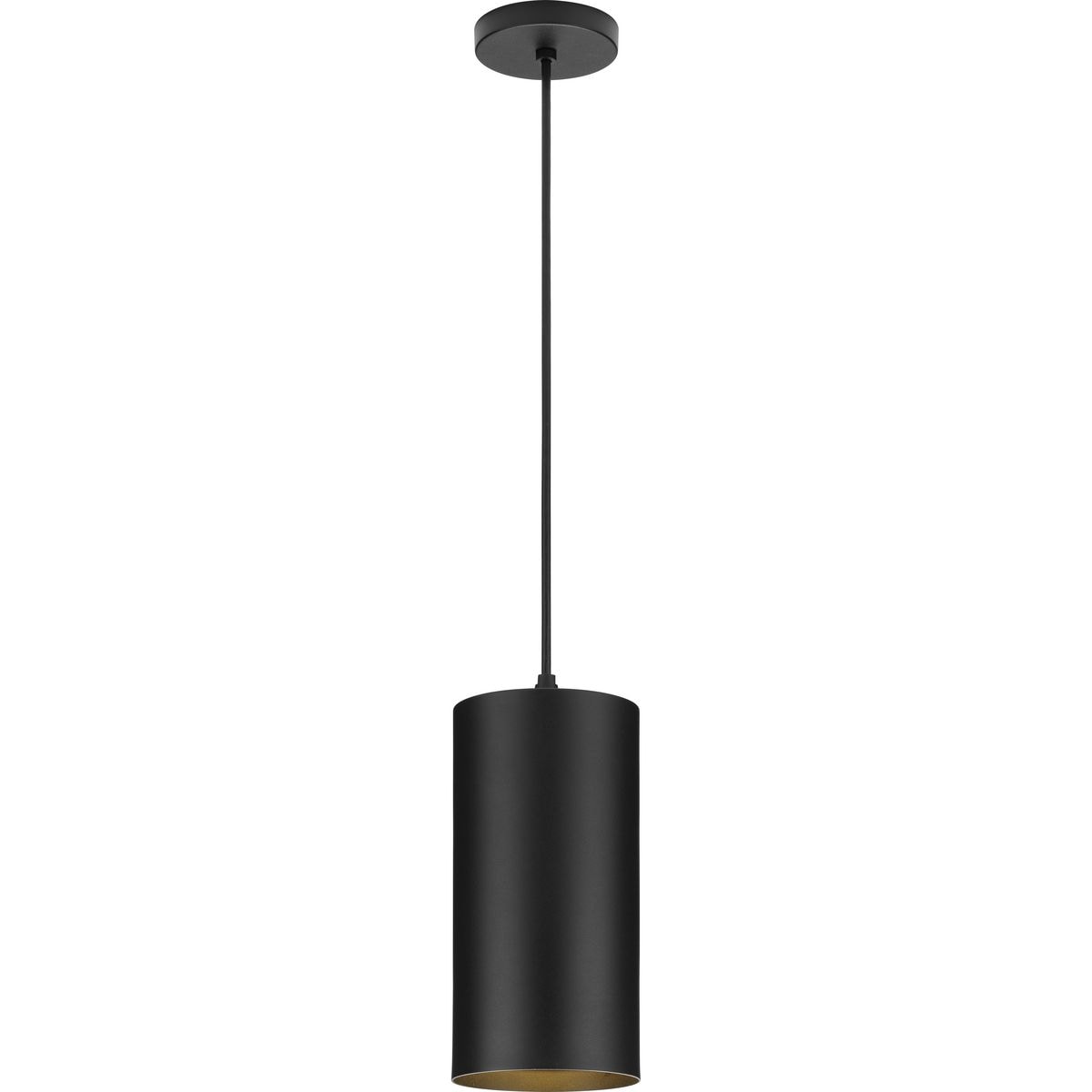 Modern 6" Black Bronze Aluminum LED Outdoor Pendant Light