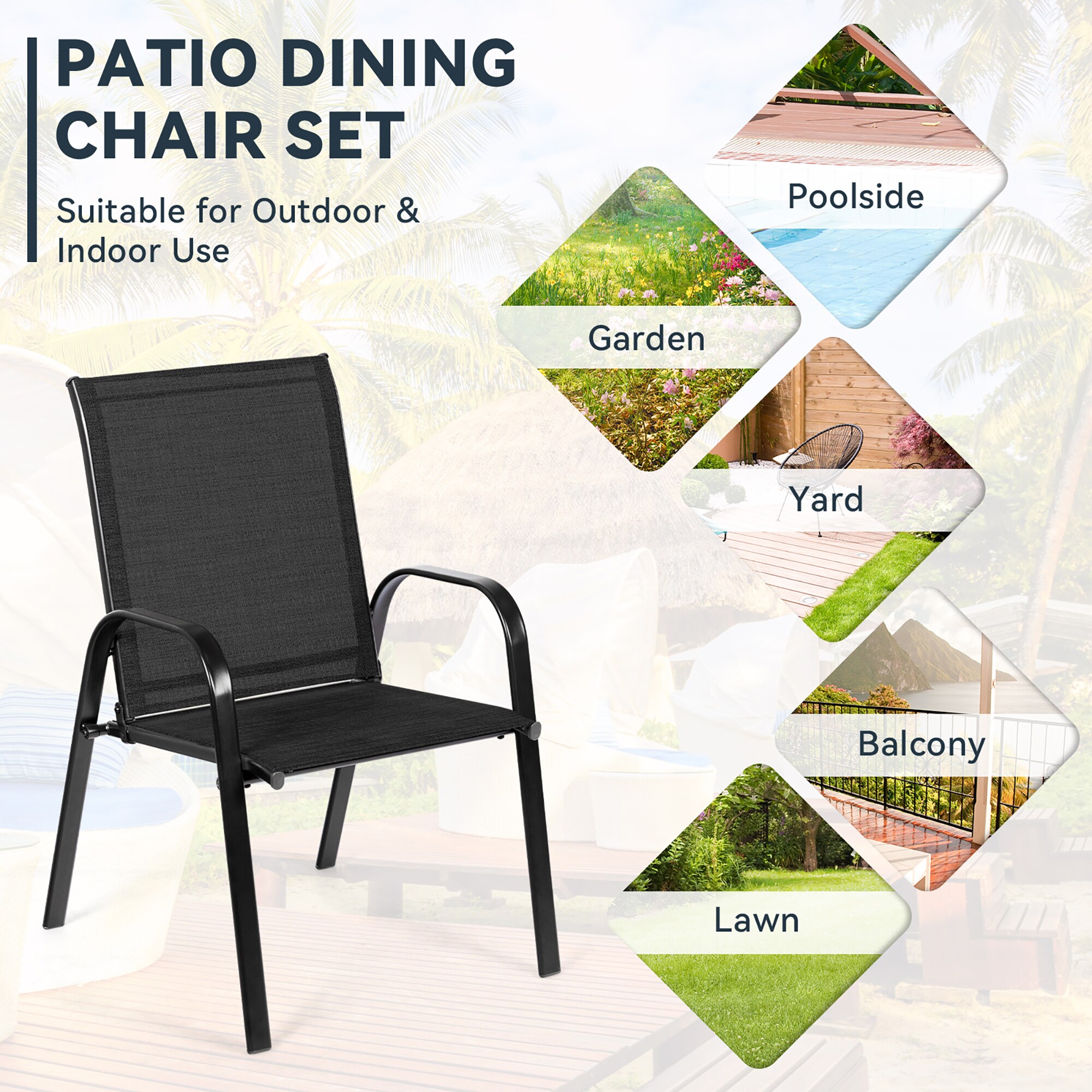 Arlington house wrought iron online outdoor action dining chair