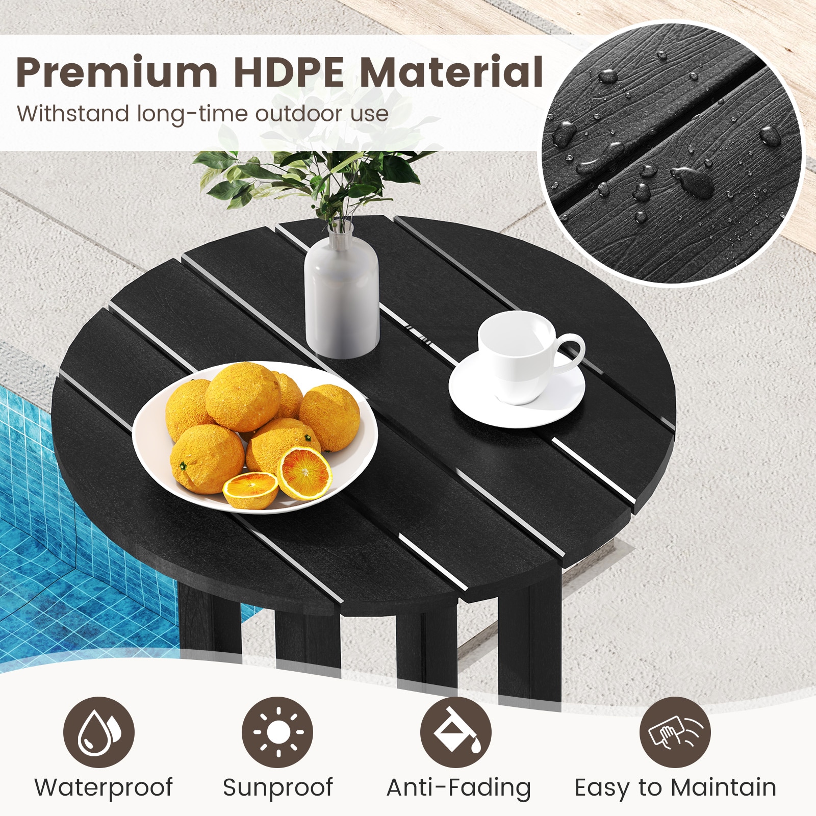 LIVIZA TDS12062DK Patio-Tables - View #8