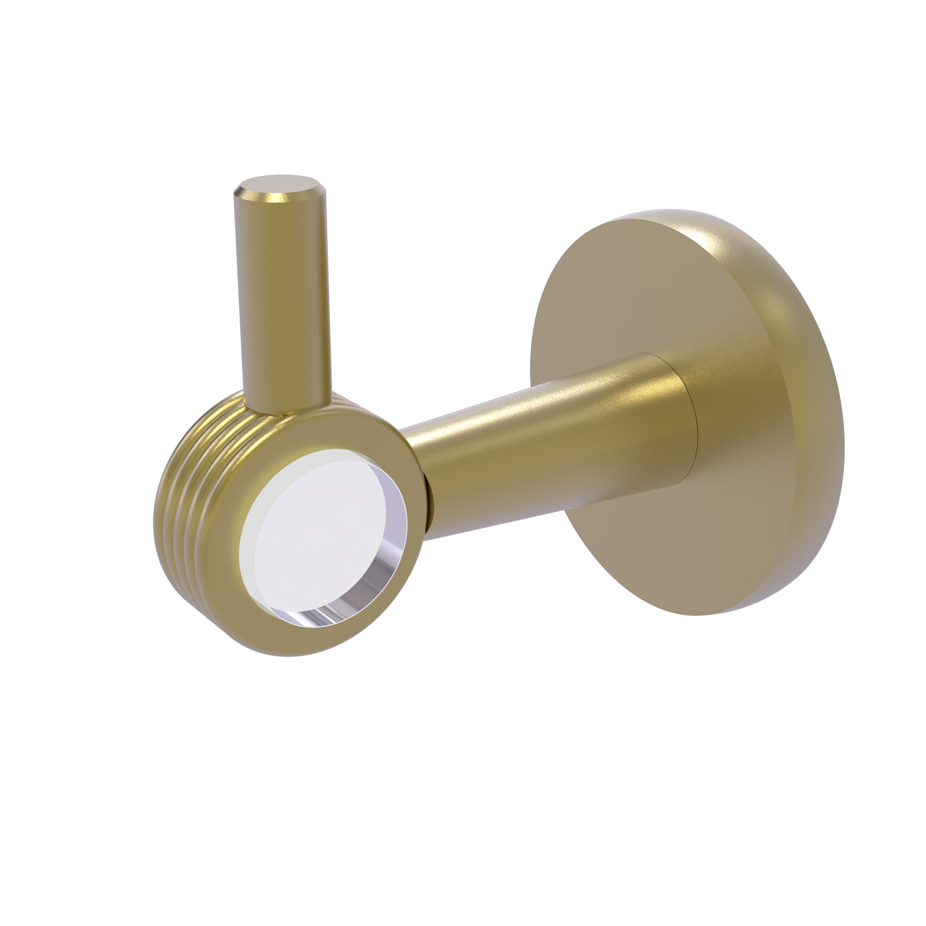 Allied Brass CV-20G-SBR Clearview Satin Brass Single -Hook Wall mount Towel Hook