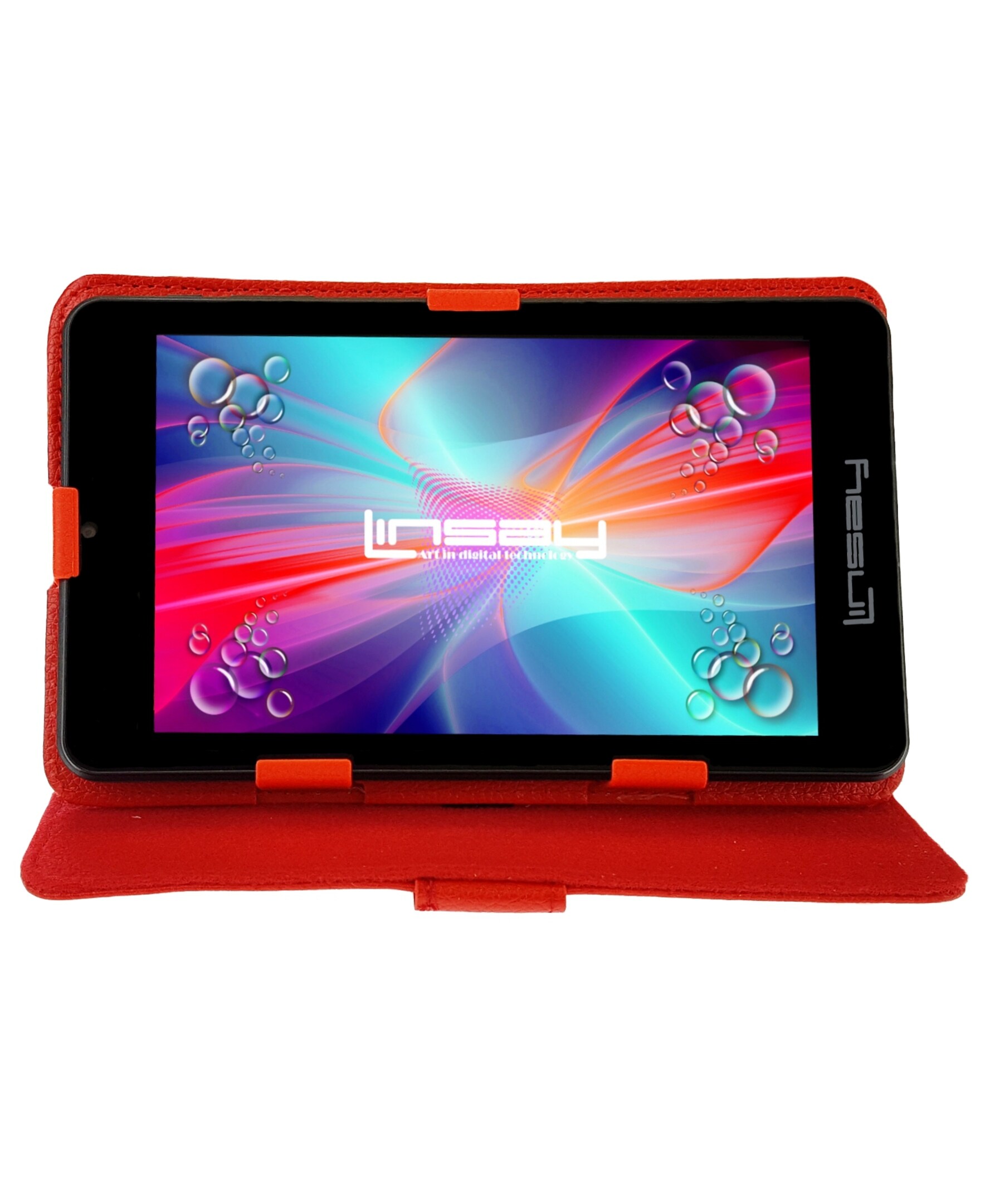 LINSAY F7XIPSCR 7-in 64 Android 13 Wi-Fi only Tablet with Case Included