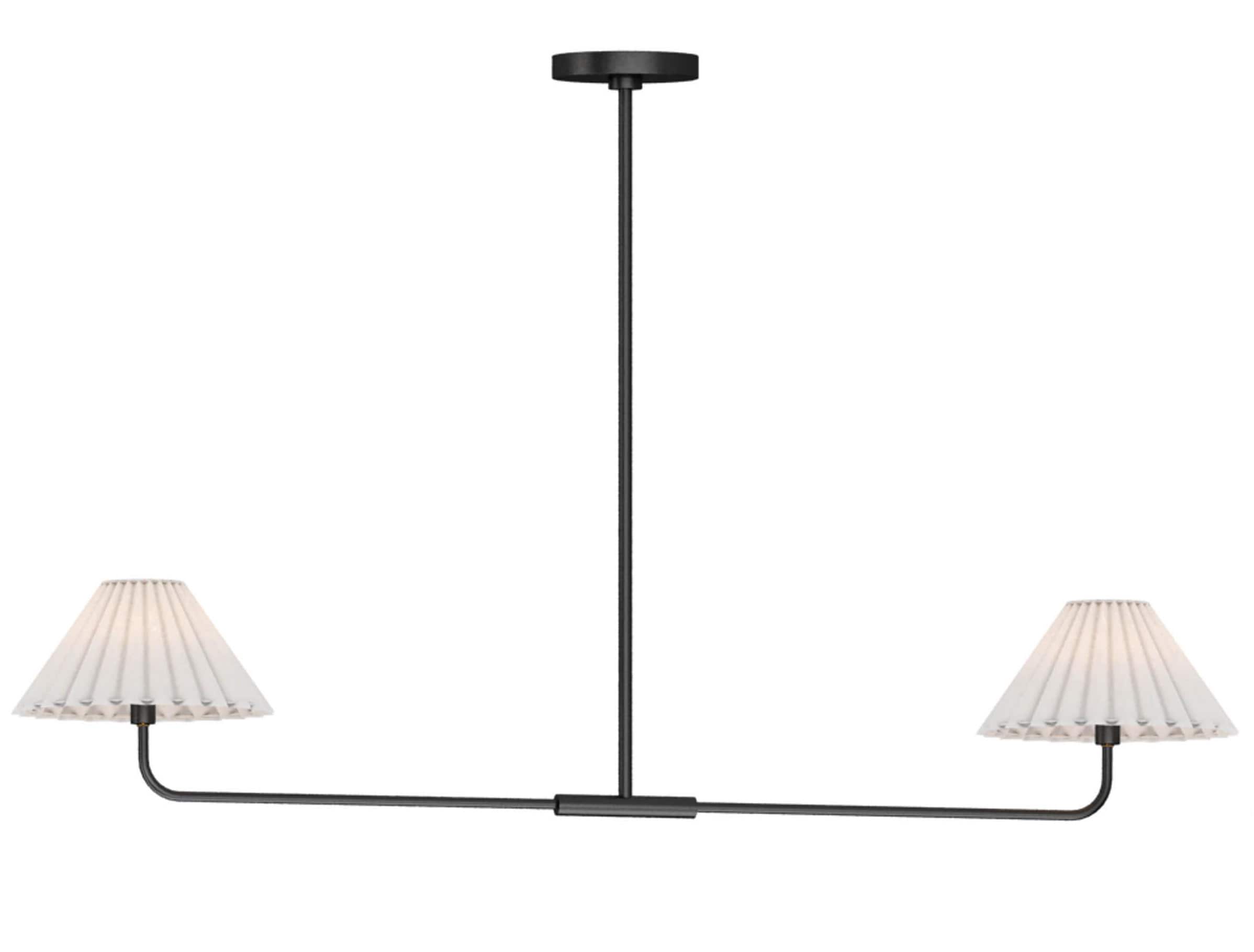 Meridian Lite Trends M100122MBK Meridian 2 -Light Matte Black Transitional For Use in Bedrooms, Dining Rooms, Foyers, Kitchens, Living Rooms Chandelier