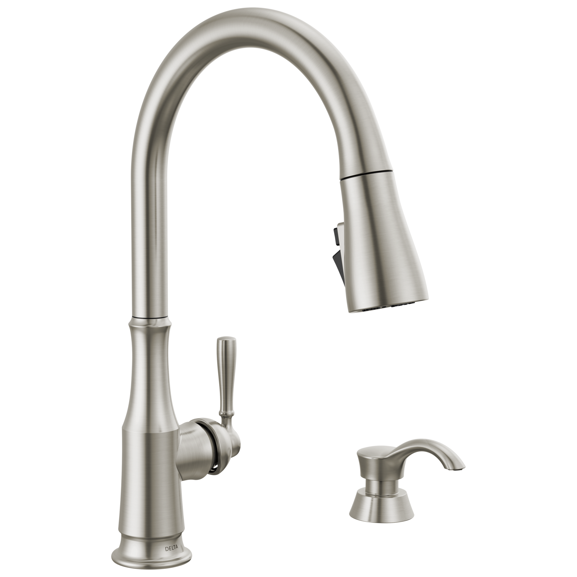 Delta Capertee Spotshield Stainless Single Handle Pull-down Kitchen ...