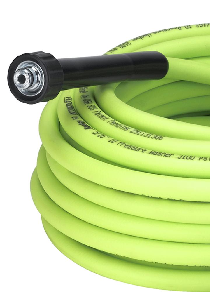 Flexzilla 1/4 in. x 50 ft. 3100 PSI M22 Fittings No Kink Flexible Pressure Washer  Hose HFZPW3450M - The Home Depot