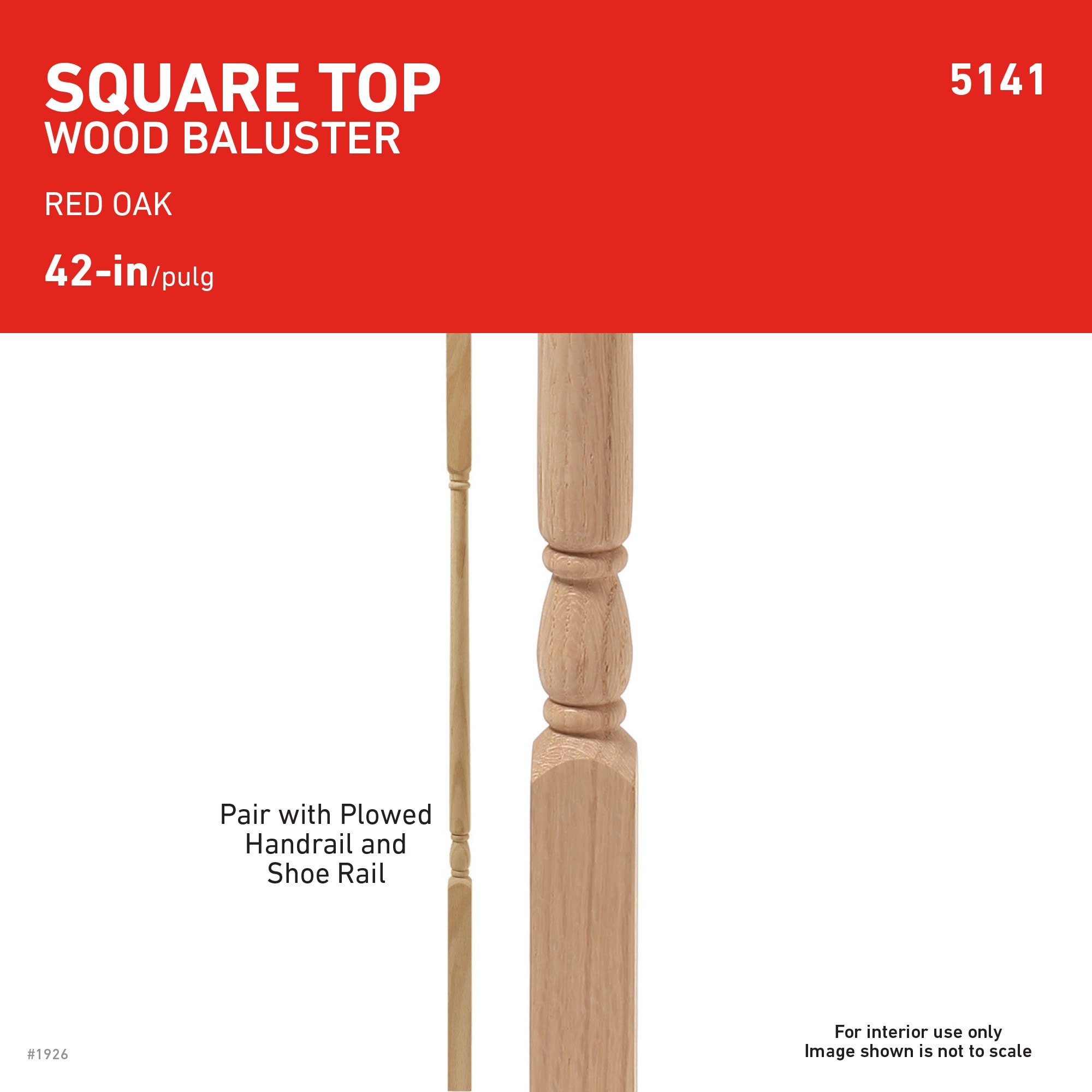 L.J. Smith Stair Systems 514142ETOAK Interior-Stairpart-Balusters - View #5