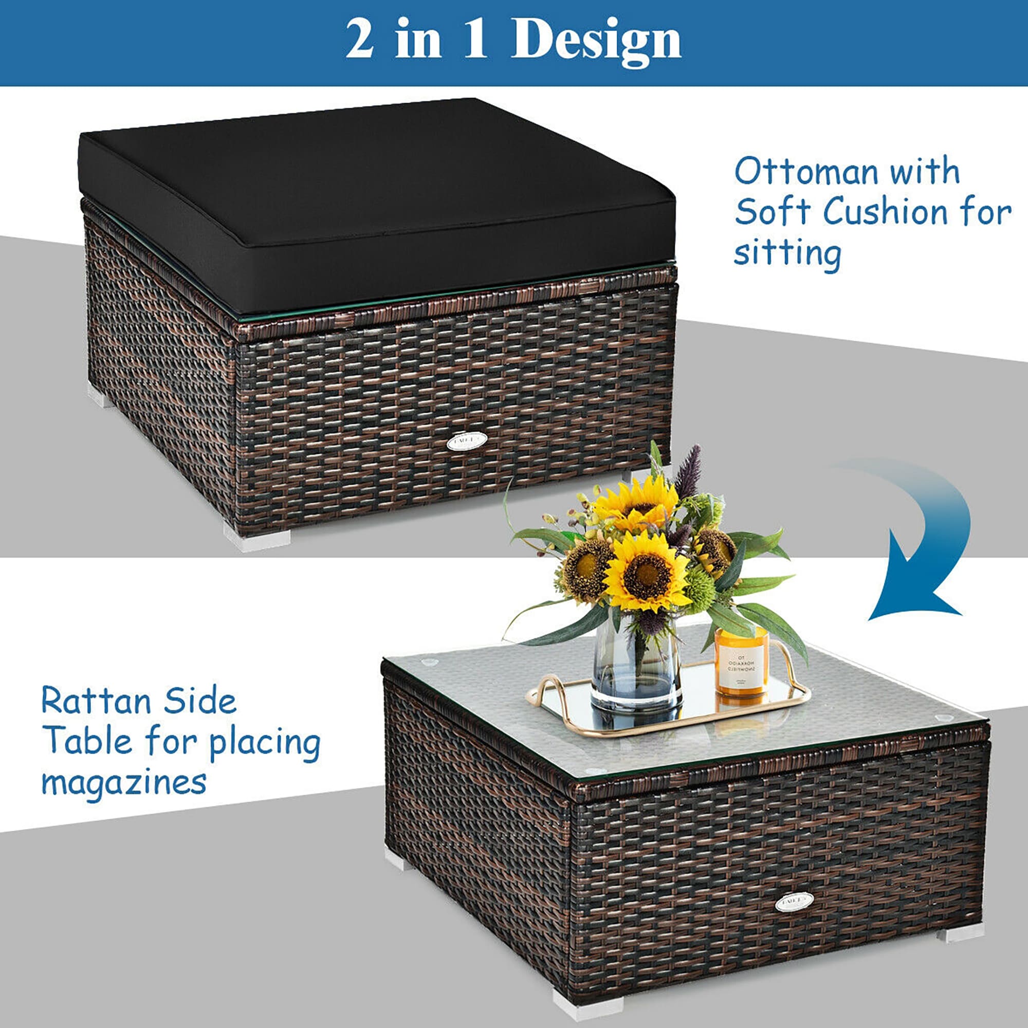 BABOOM BOM-7BK+-CO Patio-Conversation-Sets - View #8
