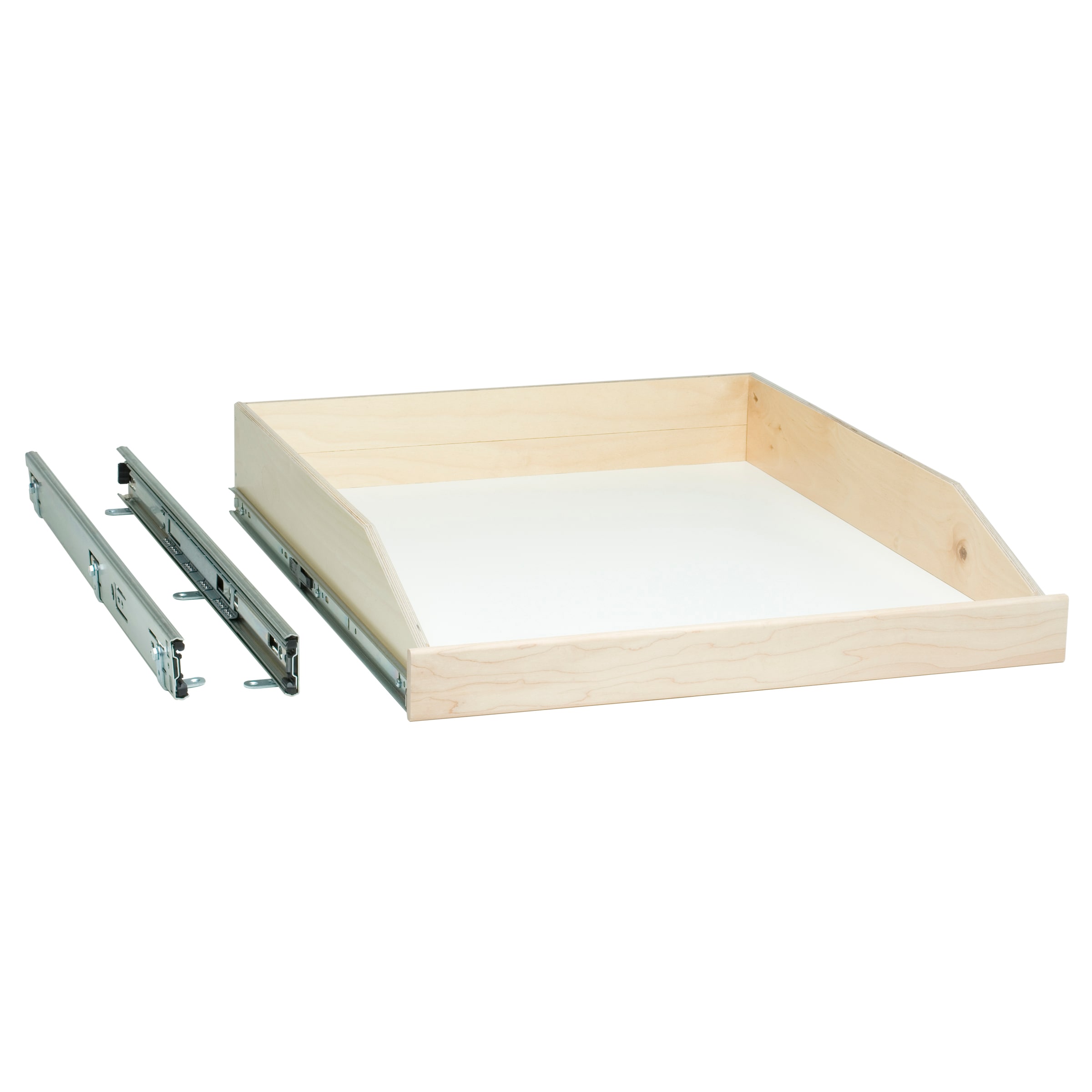 Slide-A-Shelf 28.5-Inches W x 4-Inches H x 18.5-Inches D Over-the-shelf Maple Wood Soft Close Pull-out Sliding shelf kit