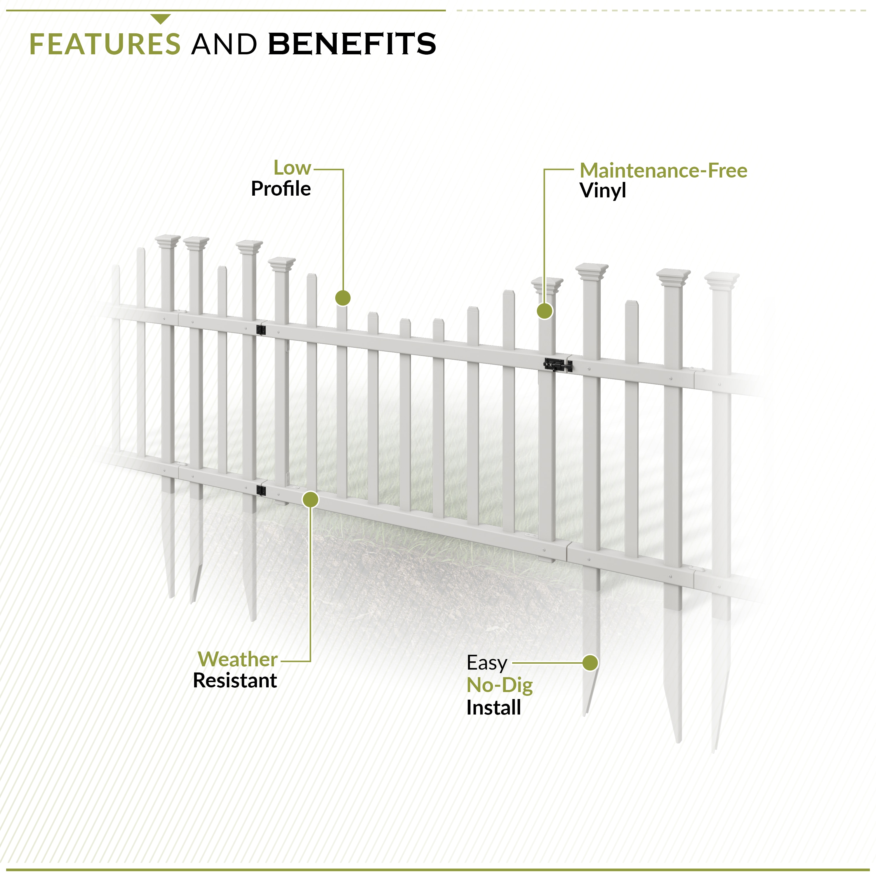 Zippity Outdoor Products ZP19049 Vinyl-Fence-Panels - View #4