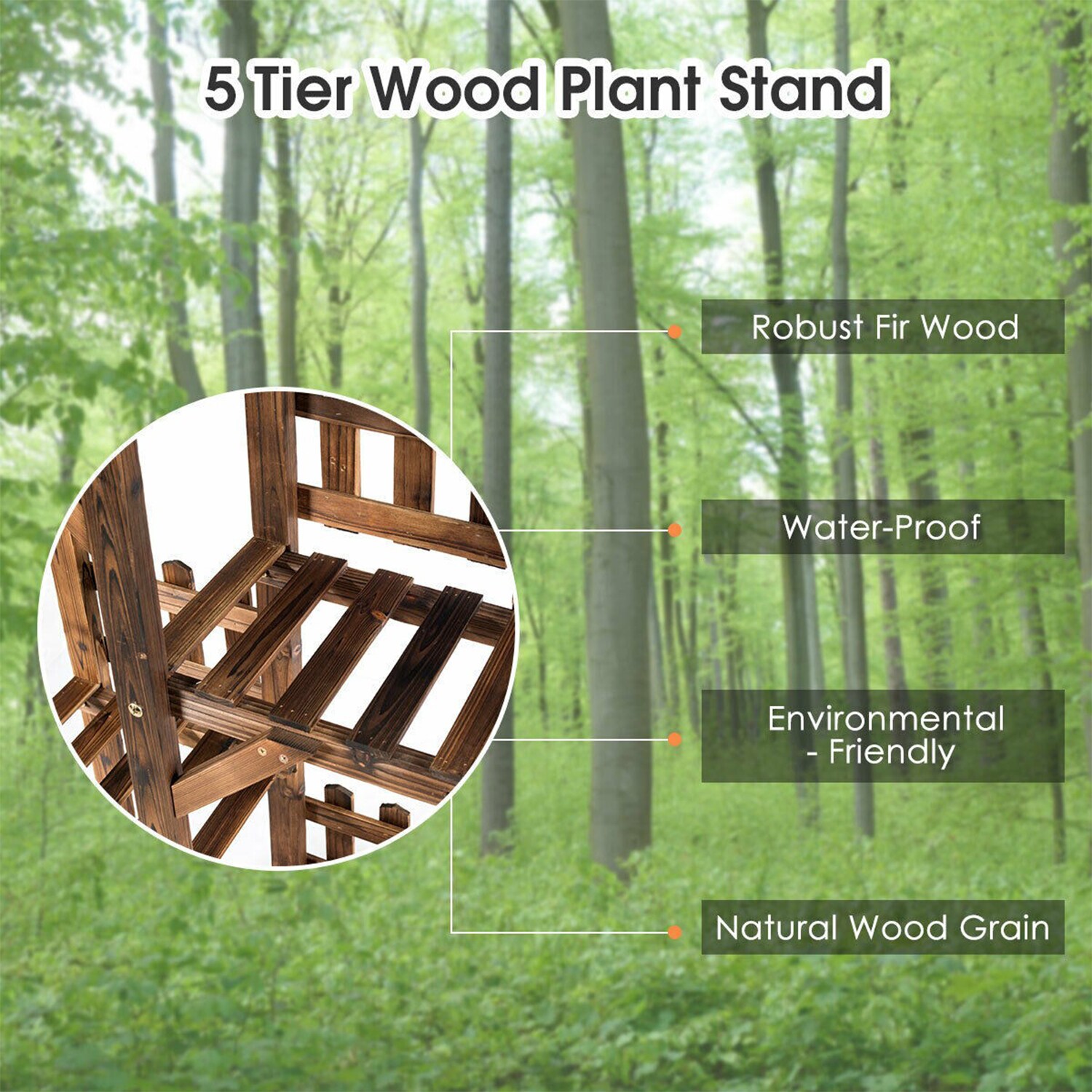 WELLFOR GT-HPY-3565 Plant-Stand - View #3