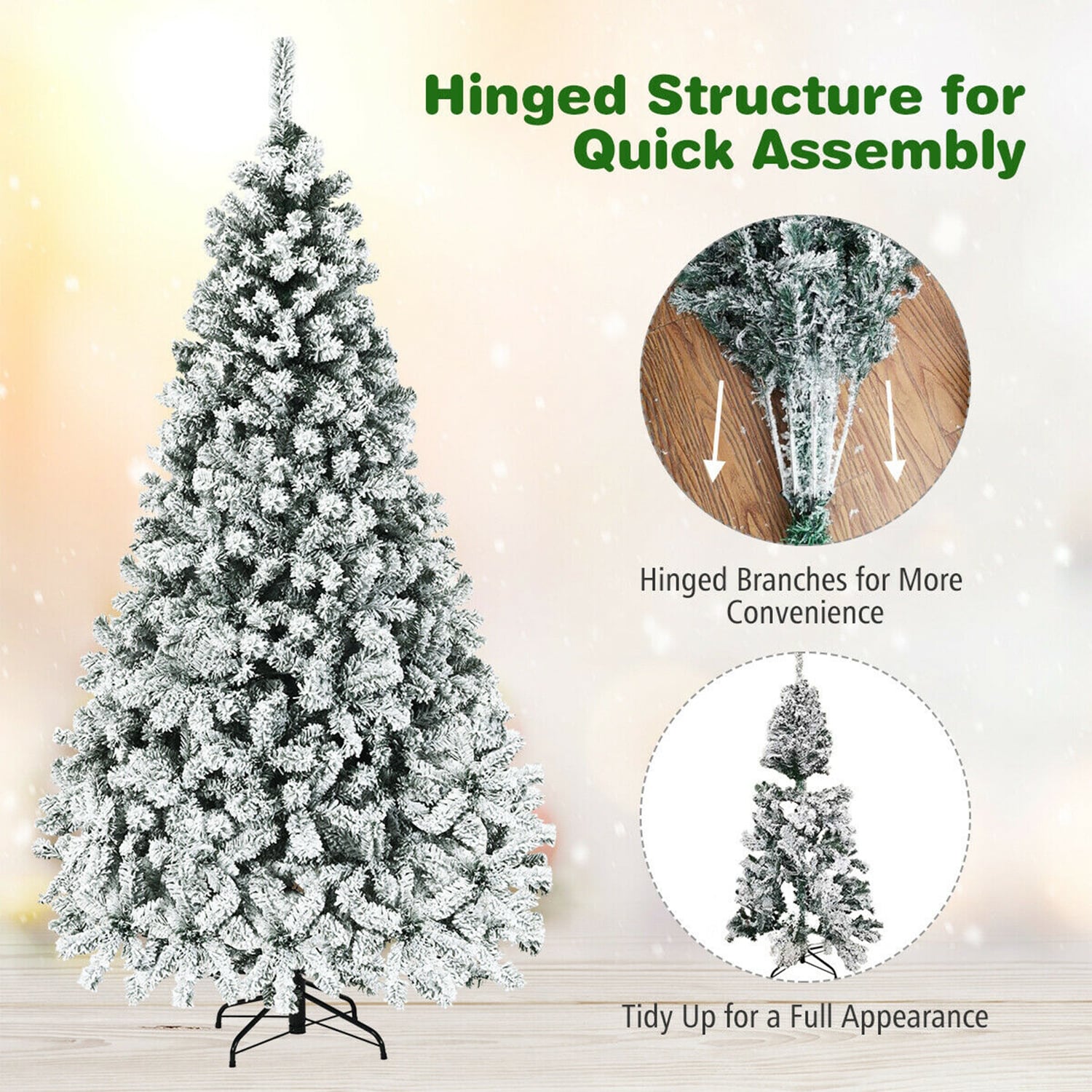 WELLFOR HYJ22729 Artificial-Christmas-Trees - View #3