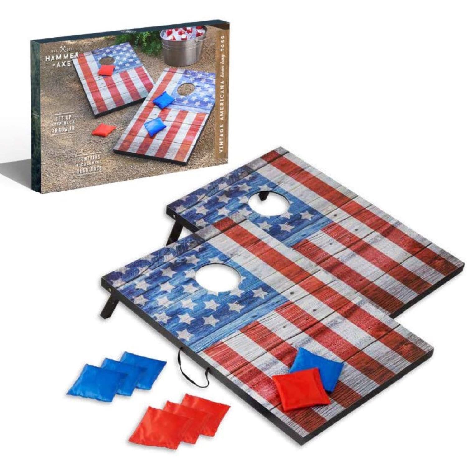 American Flag Cornhole Game Set