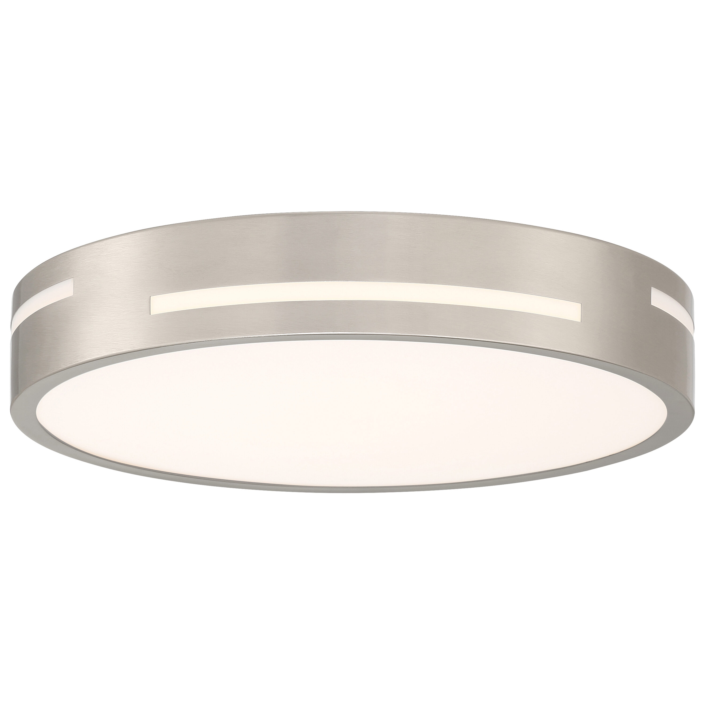 Access Lighting 49945LEDD-BS/ACR Harmony 15-in Brushed Gray Integrated LED Flush Mount Light