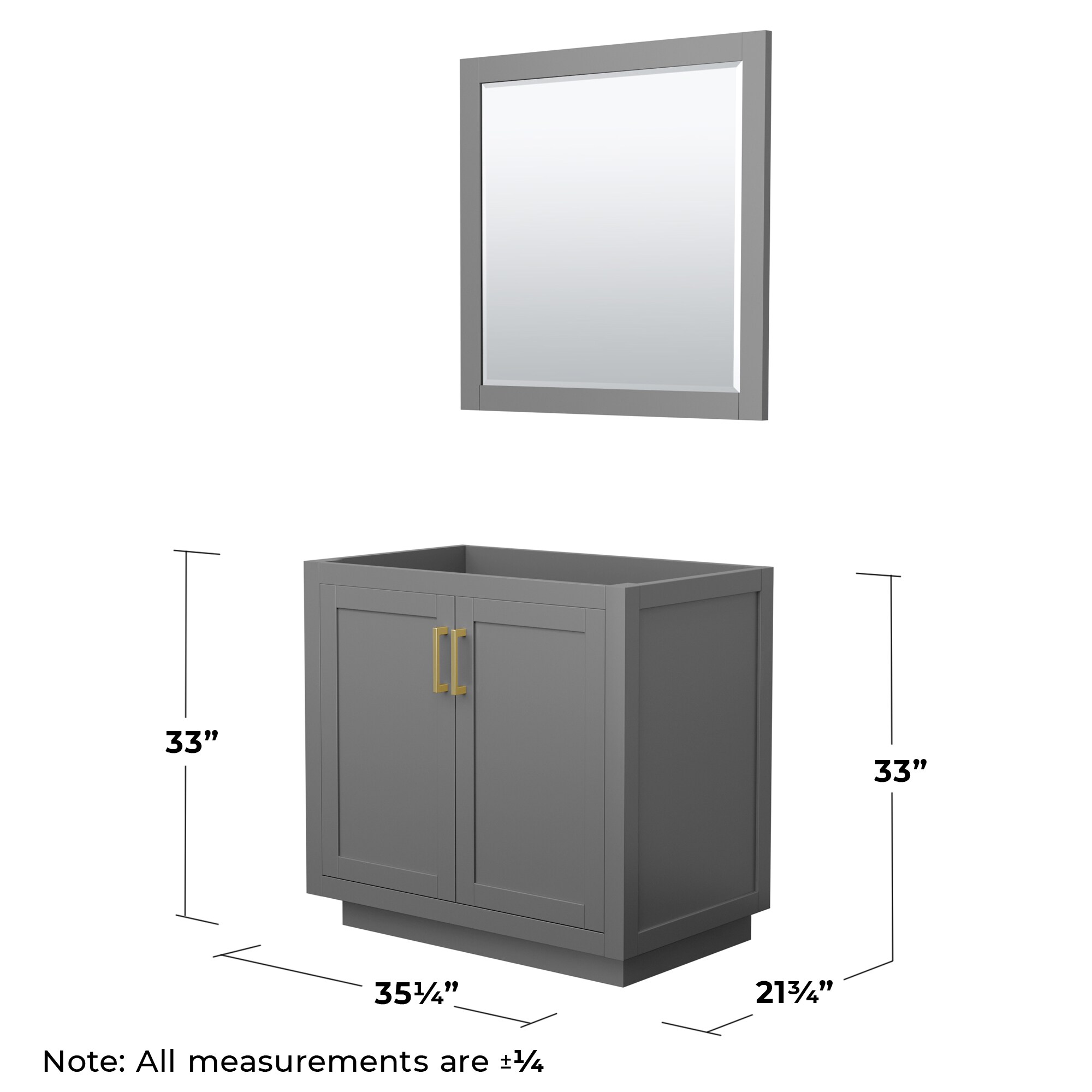 Wyndham Collection WCF292936SGGCXSXXM34 vanities - View #4