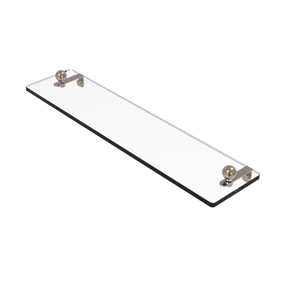 Allied Brass PR-1/16-PEW Prestige Regal Antique Pewter 1-Tier Wall Mount Bathroom Shelf (16-in X 3-in X 5-in)