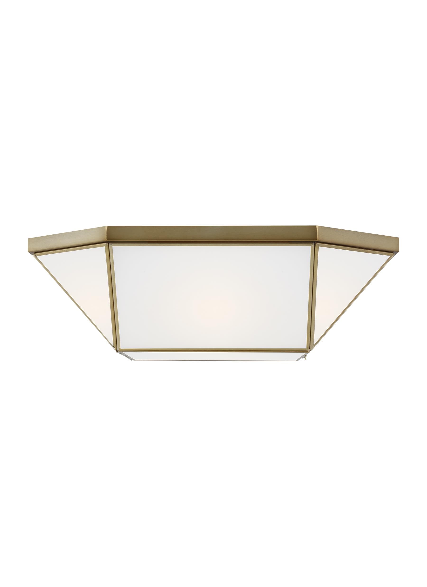Generation Lighting 7679454-848 Morrison 4 -Light 20-in Satin Brass Flush Mount Light