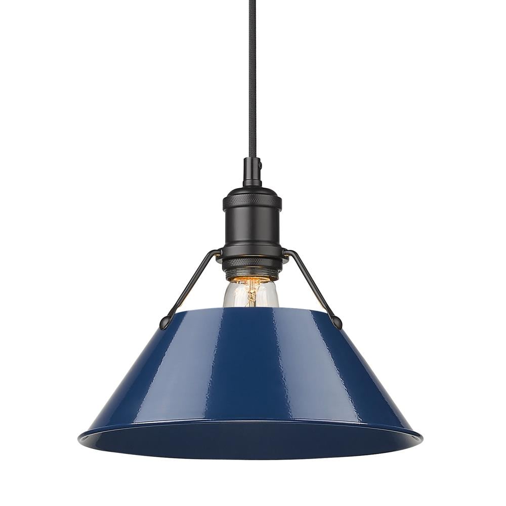Golden Lighting 3306-M BLK-NVY Pendant-Lights - View #2