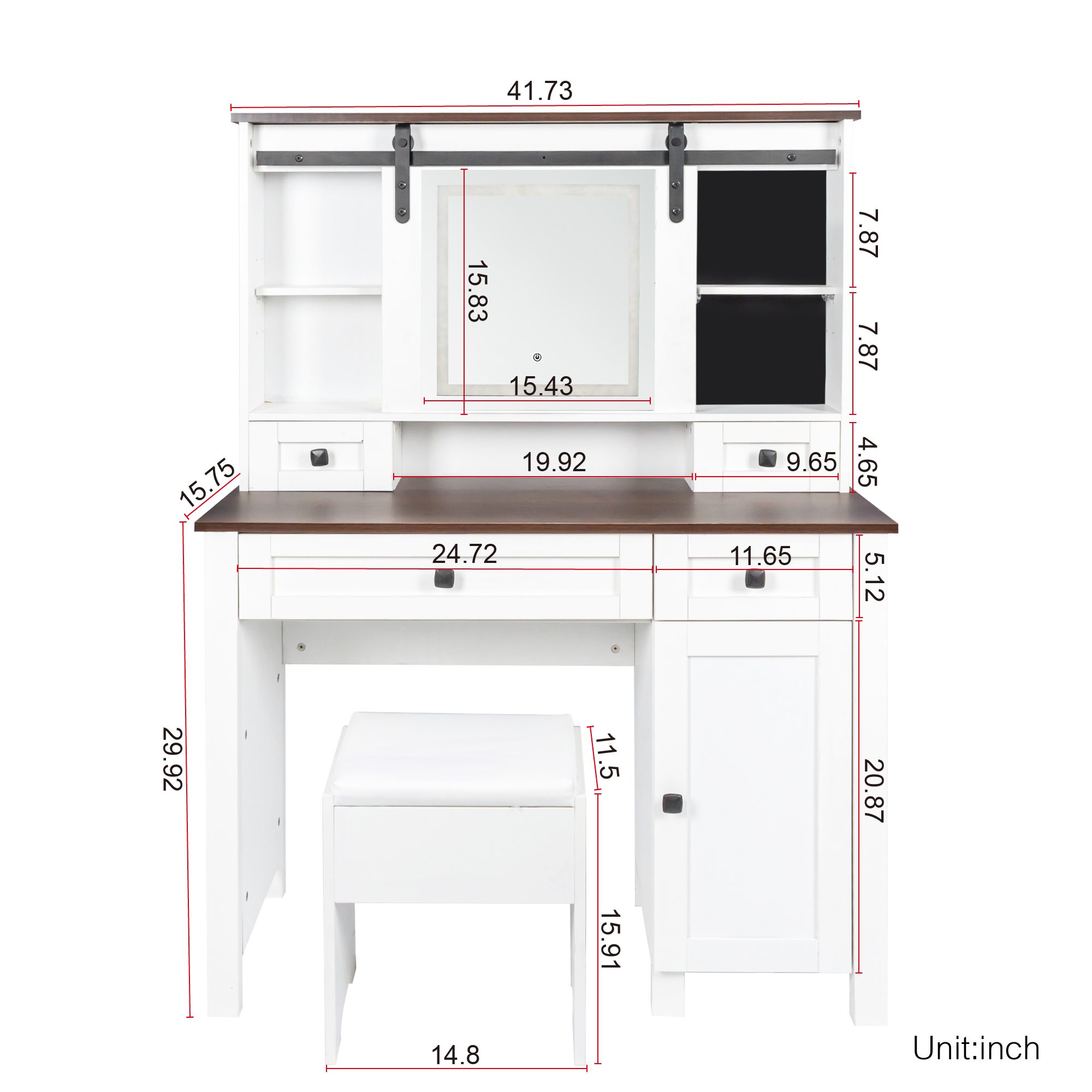 Bella Depot BDS-331S153 Bedroom-Vanities - View #5