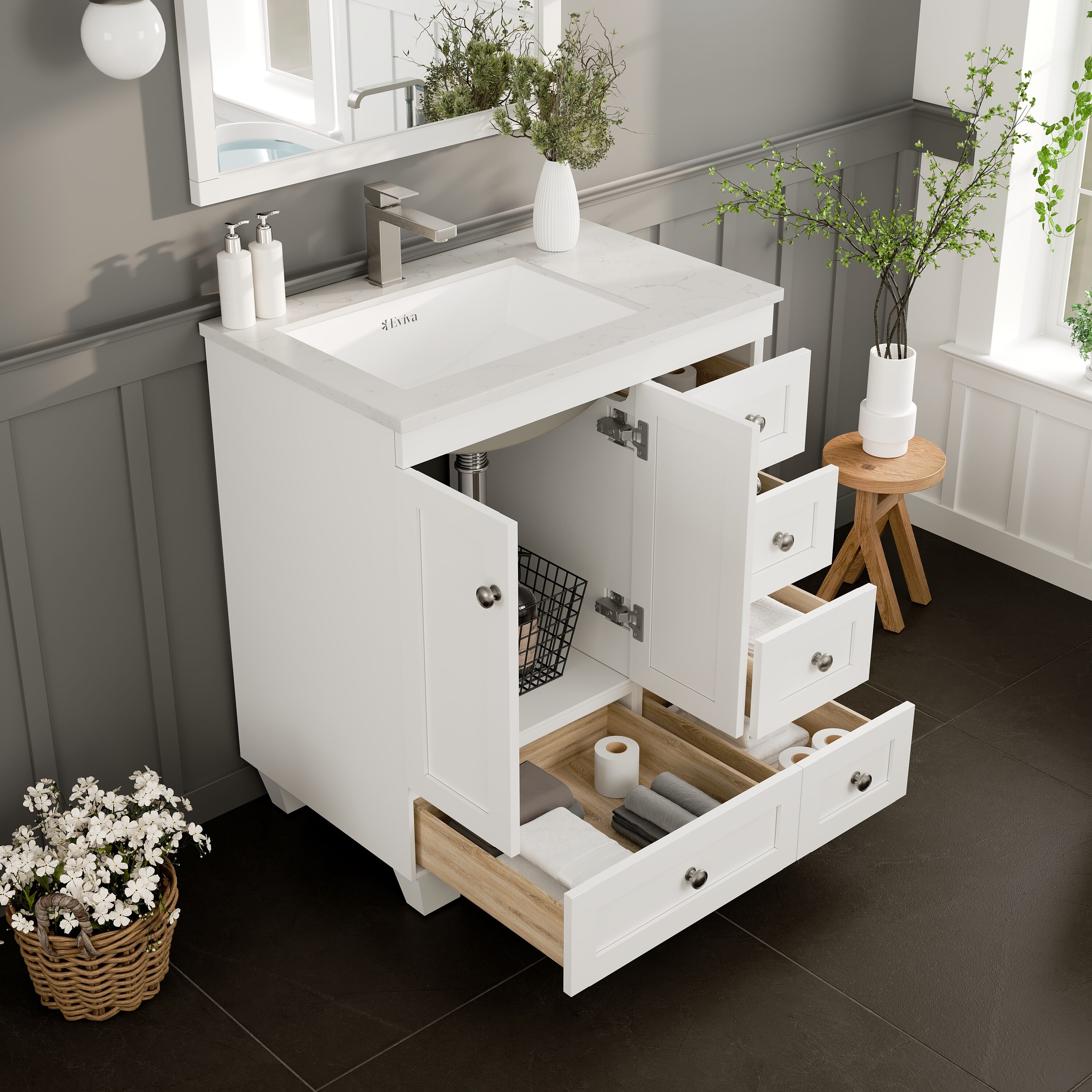 Eviva EVVN30-30X18WH Bath-Vanity-Combo - View #4