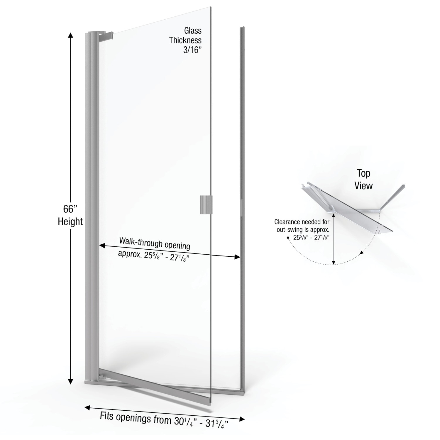 Basco ARMN00A3166OBBN Shower-Doors - View #2