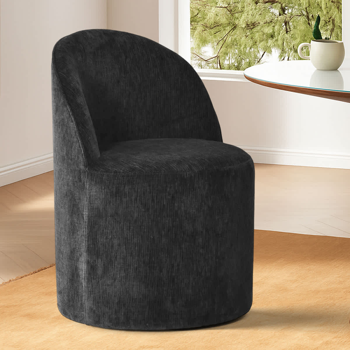 Maison Boucle DORIS-CHAIR-BLACK-1 Dining-Chairs - View #2