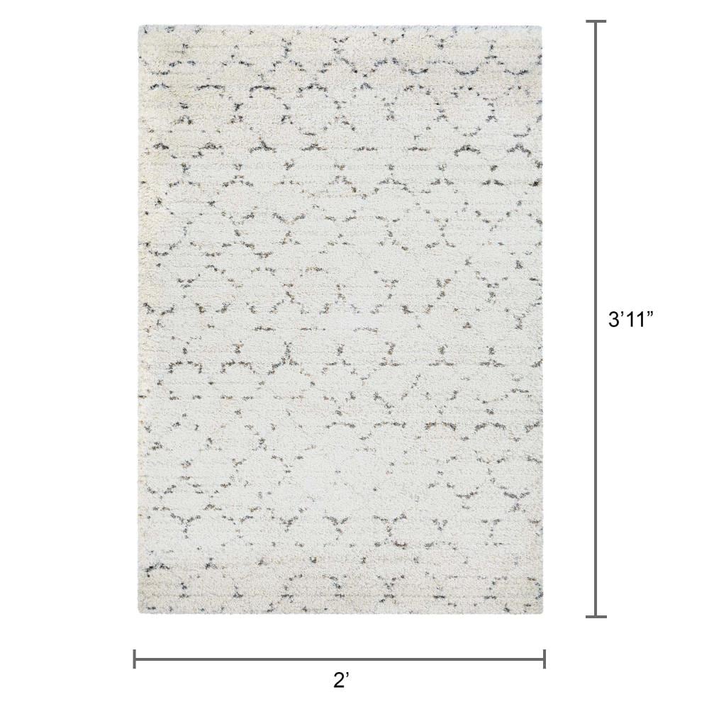 Bromley Multicolor Shag Wool Blend 2' x 3'11" Area Rug