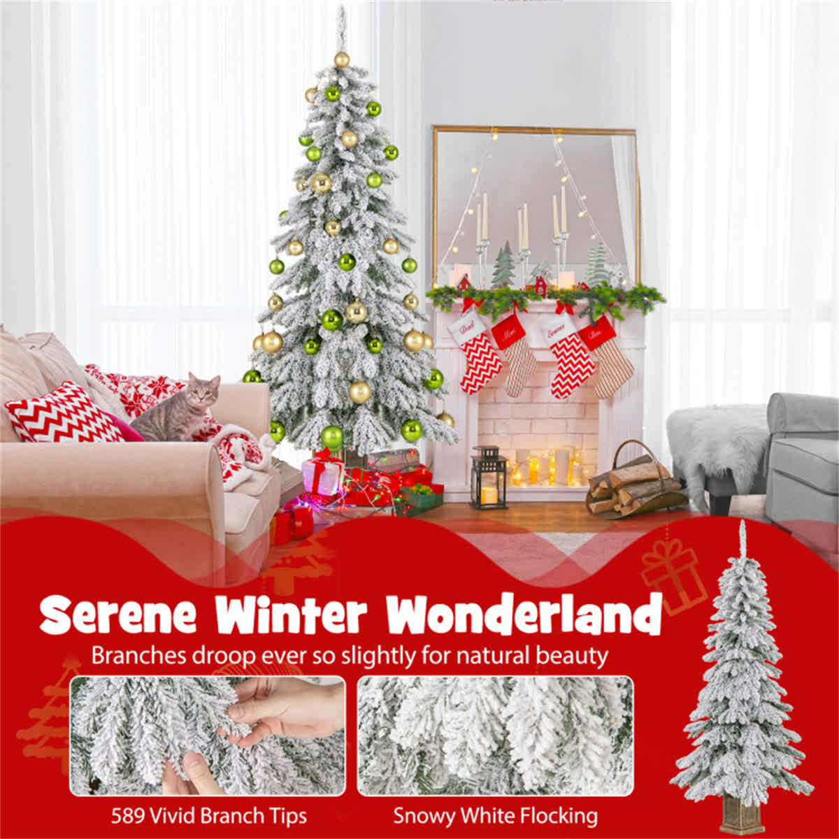 VERYKE LL-CST048 Artificial-Christmas-Trees - View #6