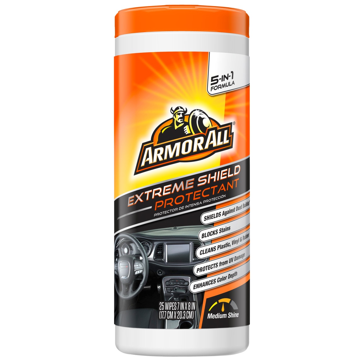 Armor All Extreme Shield + Ceramic Leather Treatment and Cleaning Wipes -  25 Count 