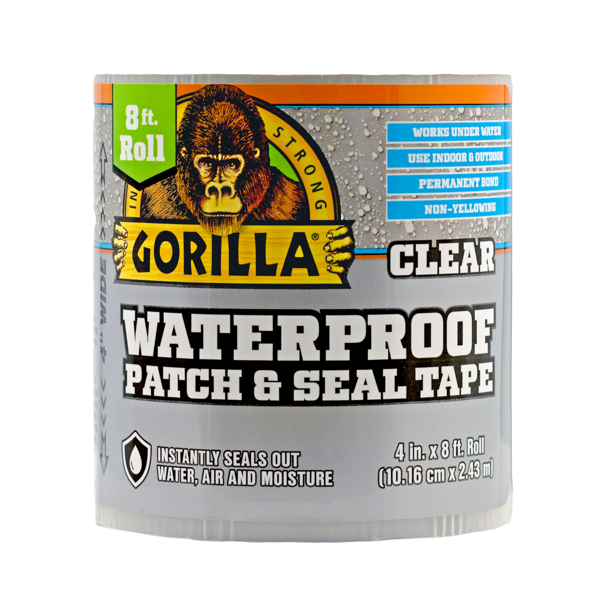 Gorilla Waterproof Patch and Seal Clear Waterproof Duct Tape 3.67-in x 8-ft  at
